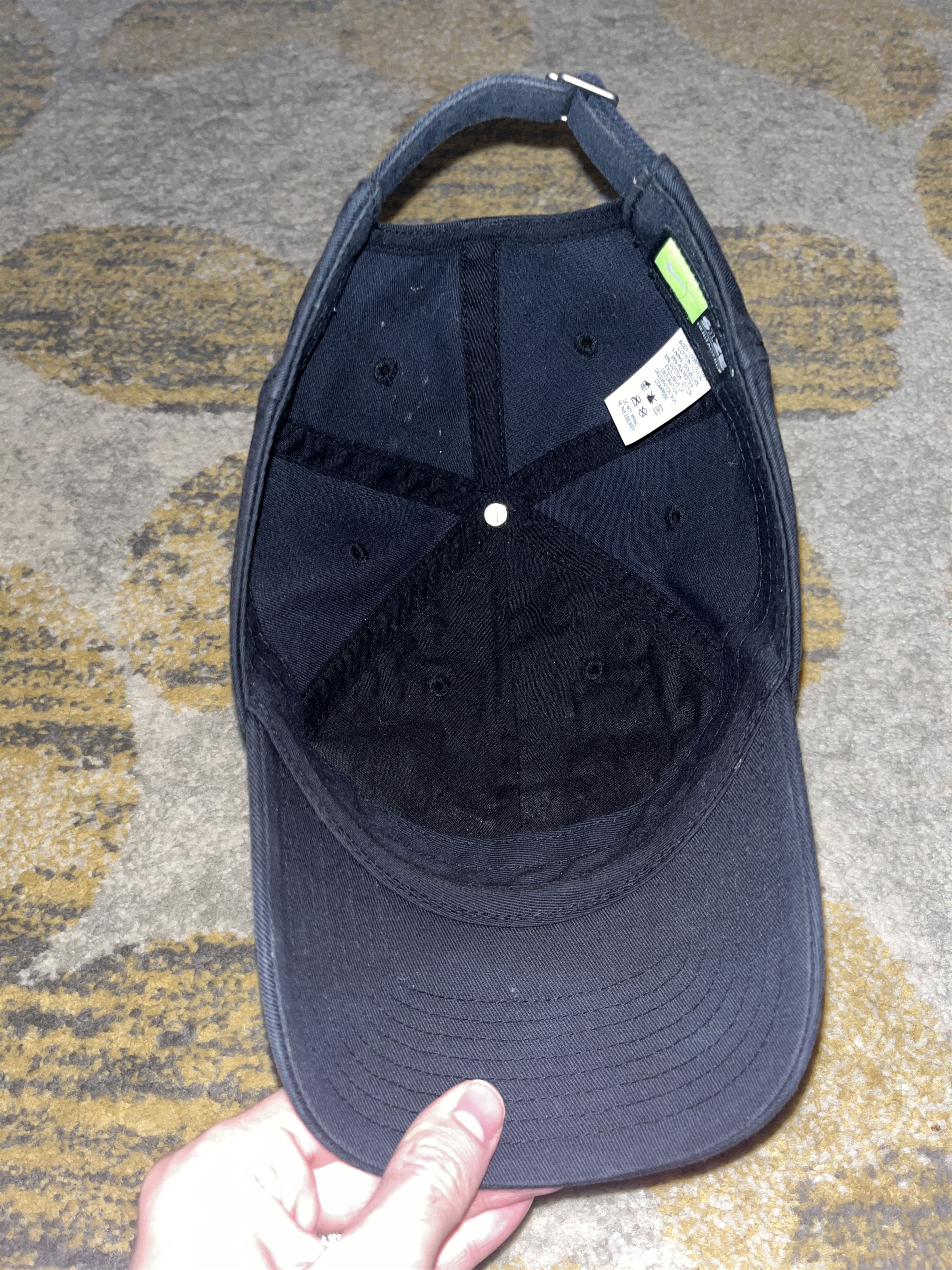 Nike Nike Heritage 86 Adjustable Black Hat White Swoosh OSFA Size ONE SIZE - 5 Thumbnail