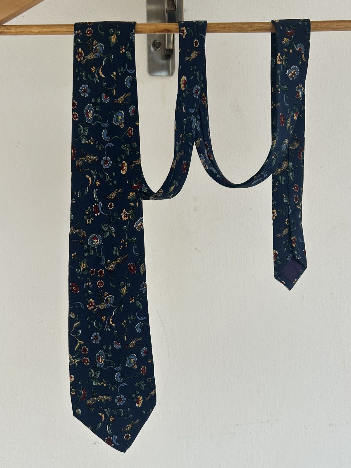 Other Nina Rici Vintage Floral Tie Blue Size ONE SIZE - 1 Thumbnail