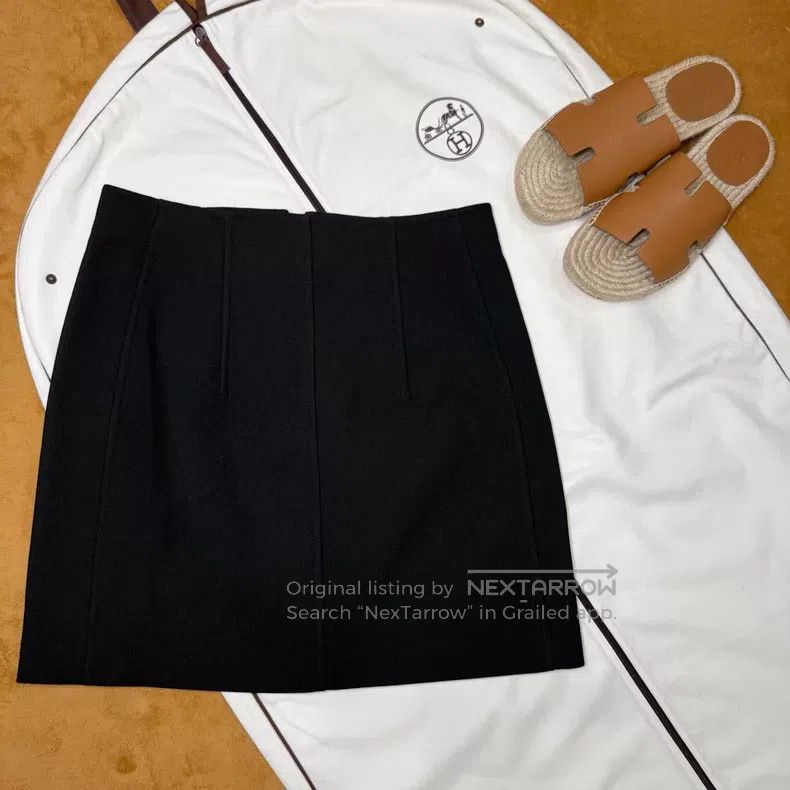 Hermes Hermes Black High Waist Short Pants Casual Skirt Size 26" / US 2 / IT 38 - 2 Thumbnail