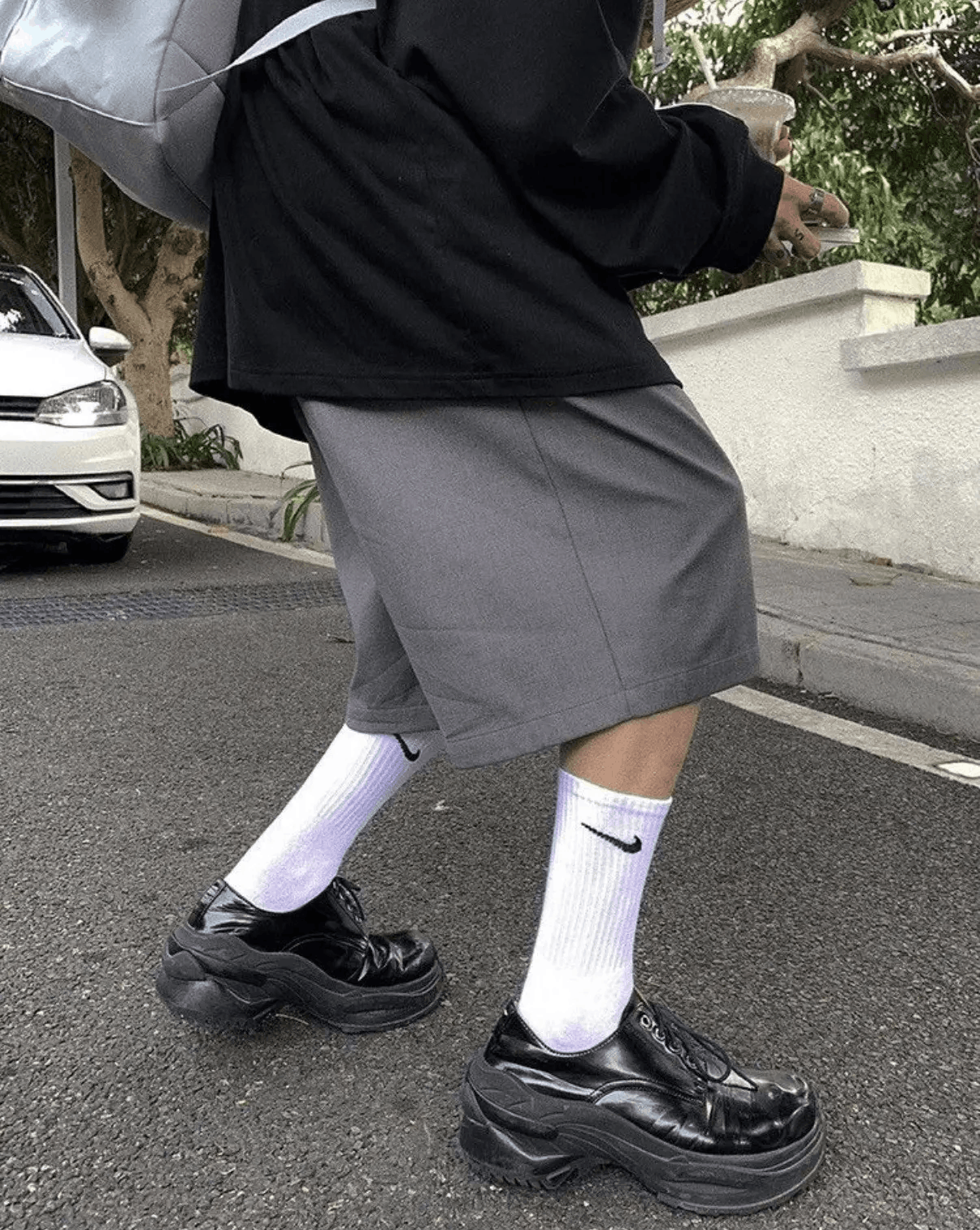 Other Casual Streetwear Retro Gray Baggy Loose Shorts Size US 30 / EU 46 - 2 Thumbnail