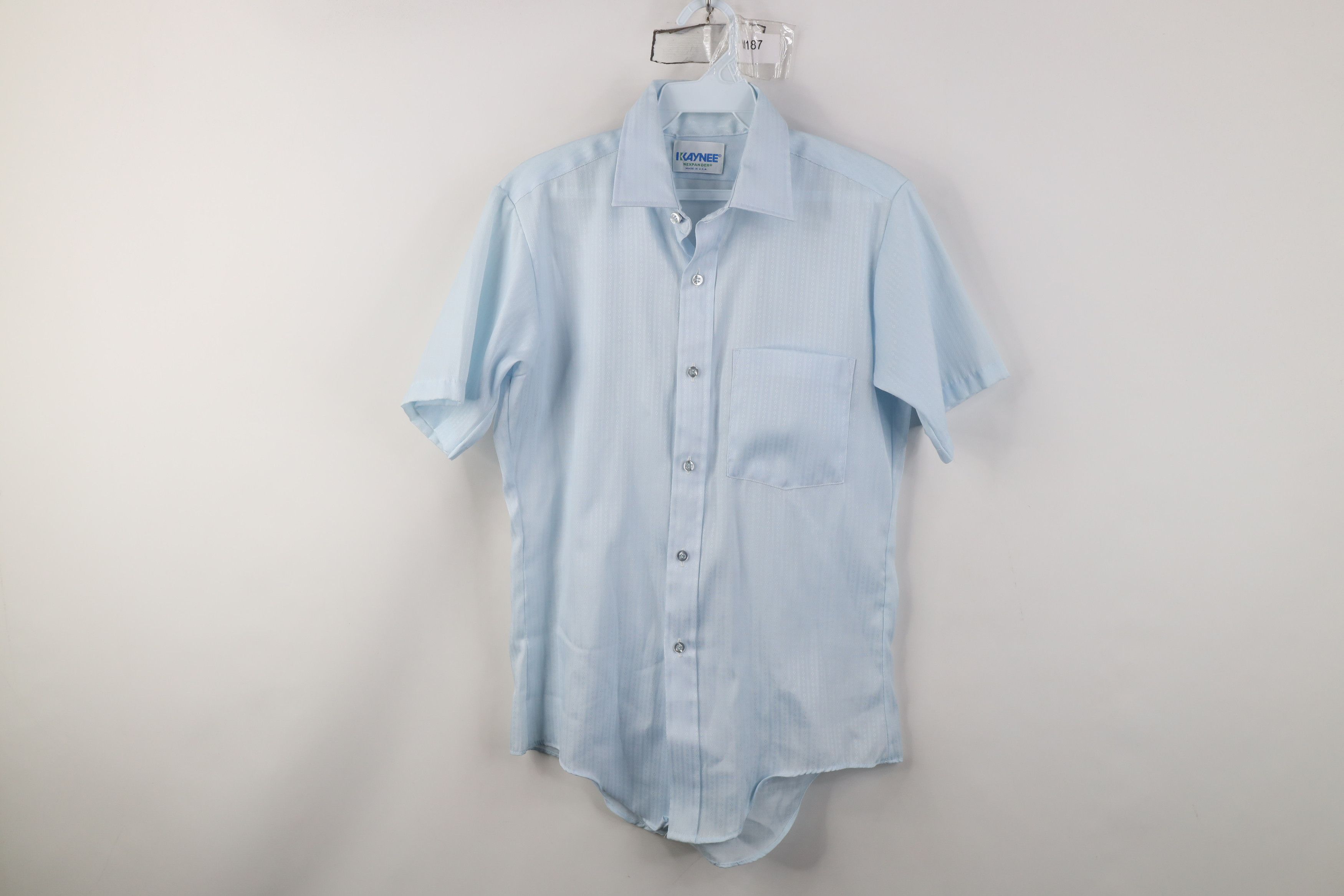 Vintage Vintage 70s Streetwear Knit Short Sleeve Button Shirt USA Size US S / EU 44-46 / 1 - 1 Thumbnail