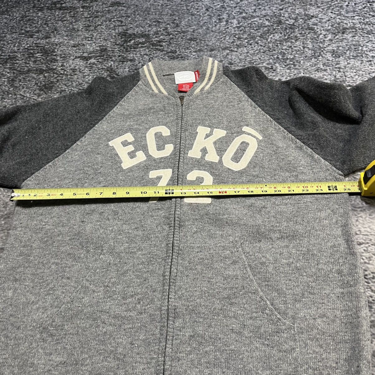 Ecko Unltd. Vintage Y2K Ecko U NLTD Spell Out Gray Wool Zip Up Sweater Size US L / EU 52-54 / 3 - 7 Thumbnail