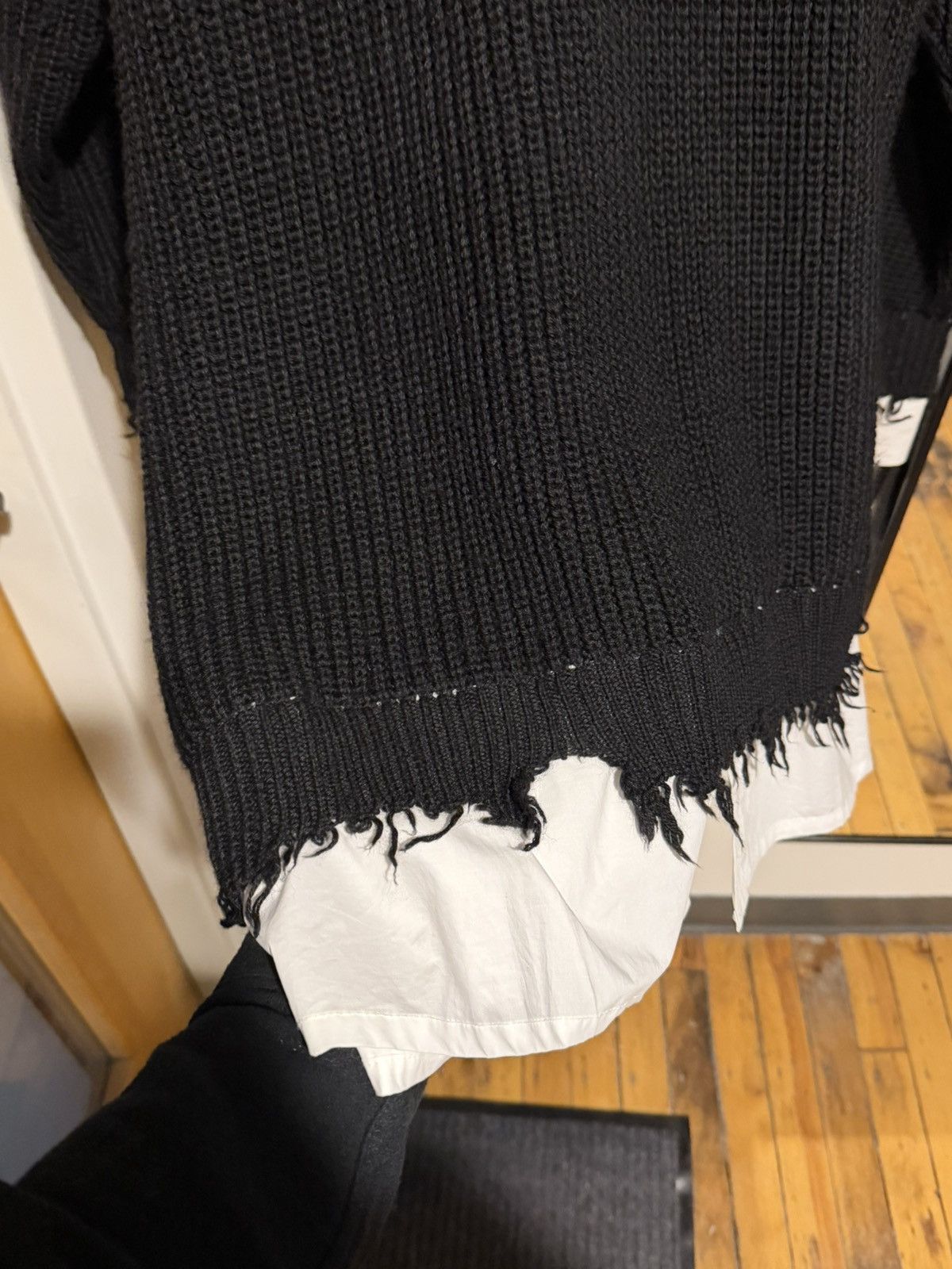 MM6 MM6 maison margiela hybrid distressed sweater Size US XL / EU 56 / 4 - 5 Thumbnail