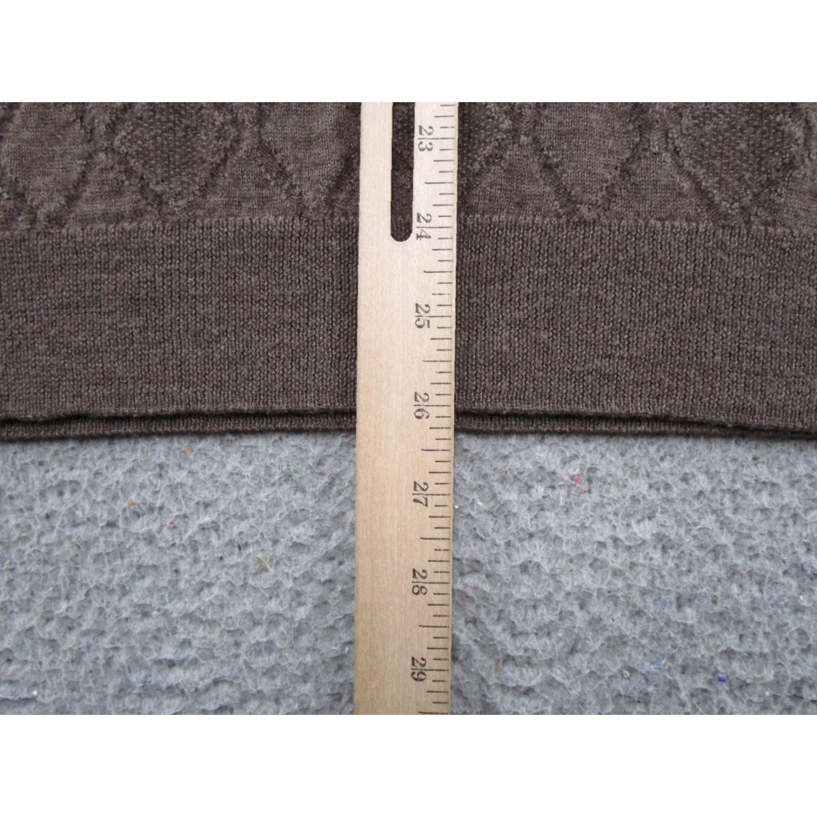 Club Room VEST Club Room Men's XL Knit Merino Wool Blend Brown Argyle Diamond Golf Grandpa Sleeveless V-Neck Casual Winter Spring Fall Size US XL / EU 56 / 4 - 6 Thumbnail