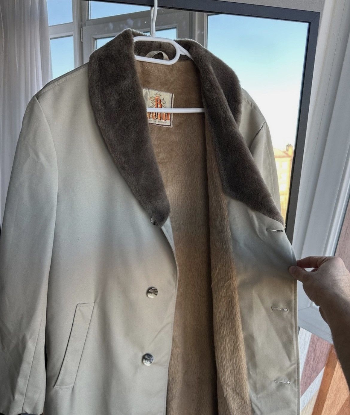 Baracuta Vintage Baracuta Made in England Faux Mouton Lined Overcoat Size US L / EU 52-54 / 3 - 4 Thumbnail