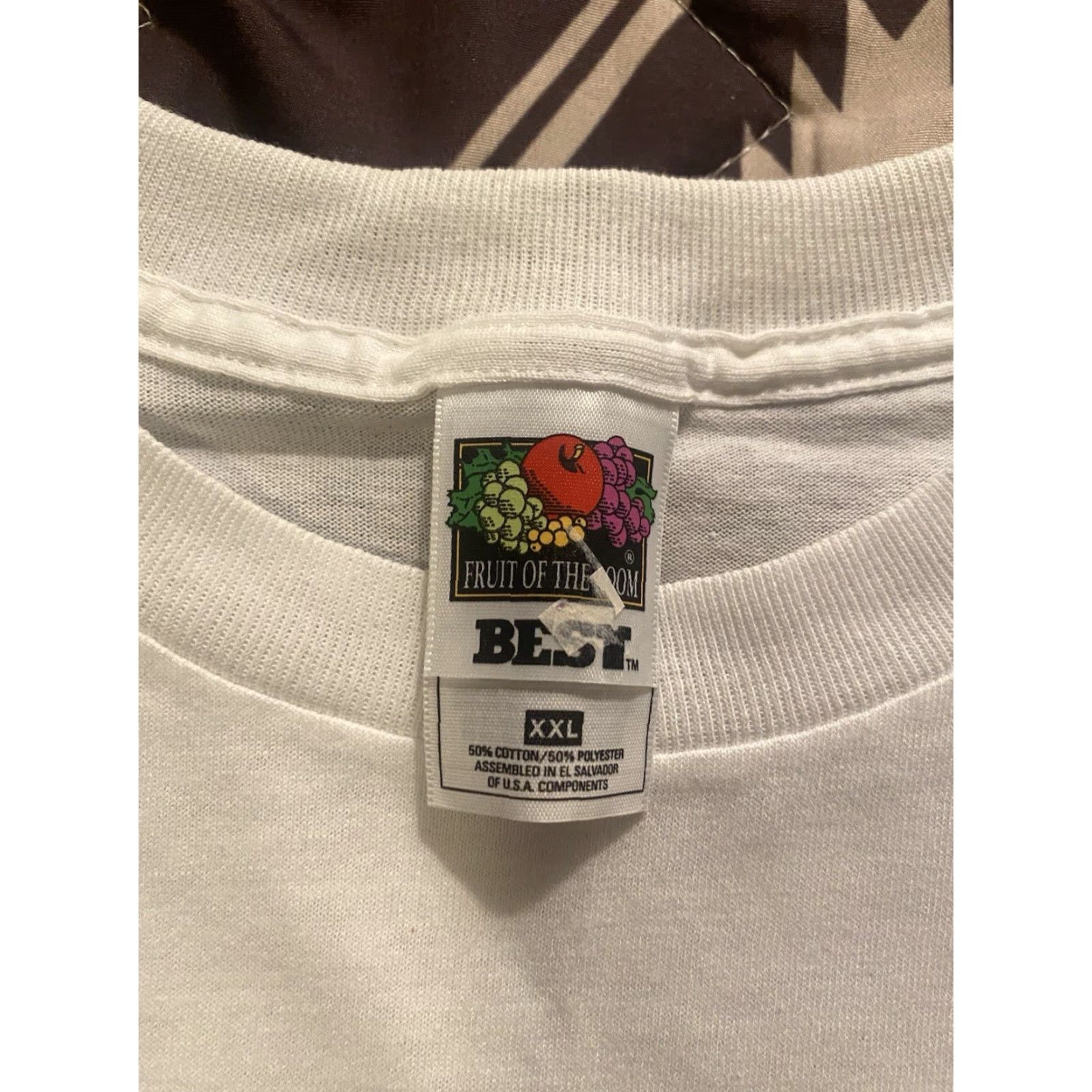 Fruit Of The Loom VINTAGE Fruit Of The Loom T Shirt Field of Dreams Flowers Garden White Adult 2XL Size US XXL / EU 58 / 5 - 5 Thumbnail