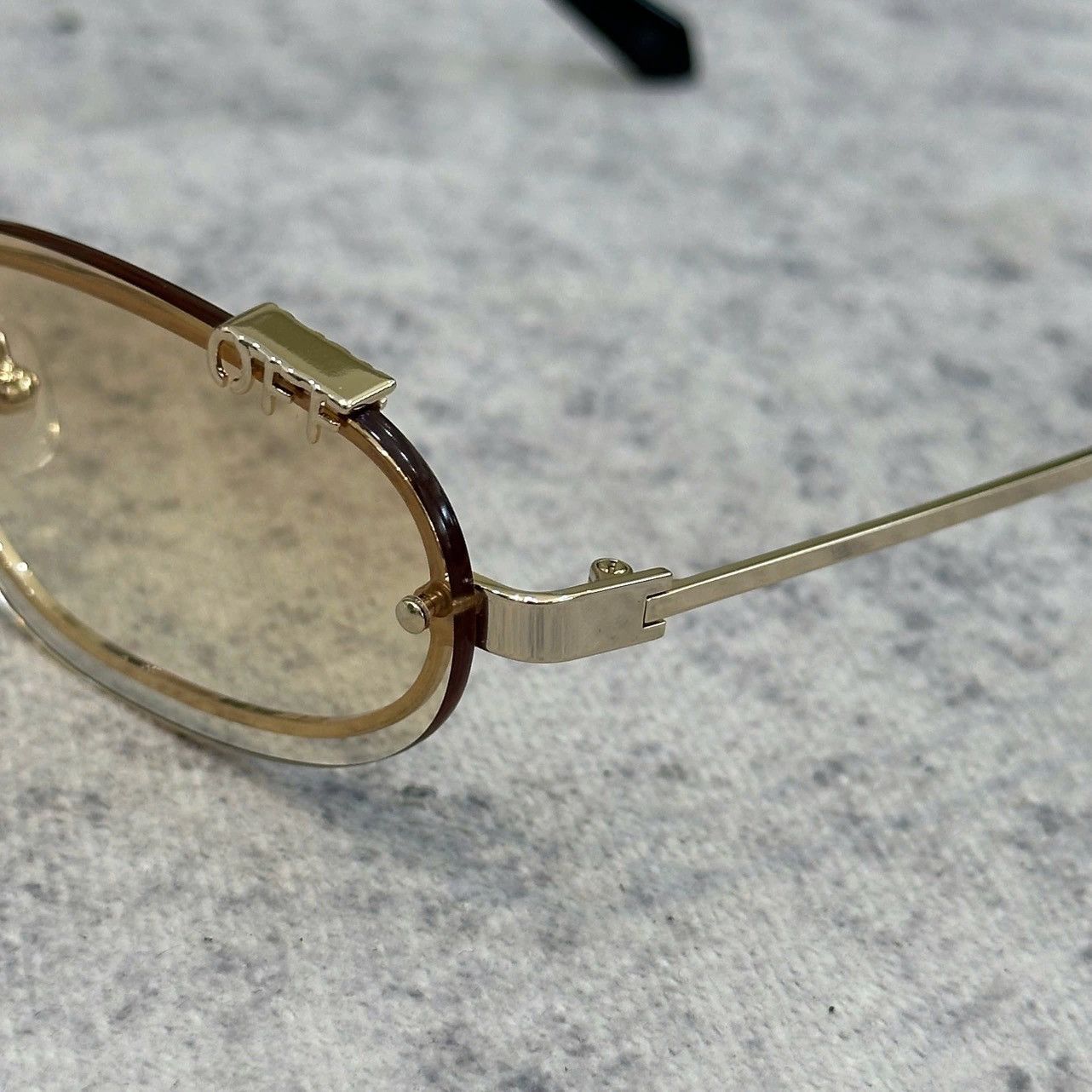 Off-White OFF-WHITE MIAMI SUNGLASSES GOLD Size ONE SIZE - 3 Thumbnail