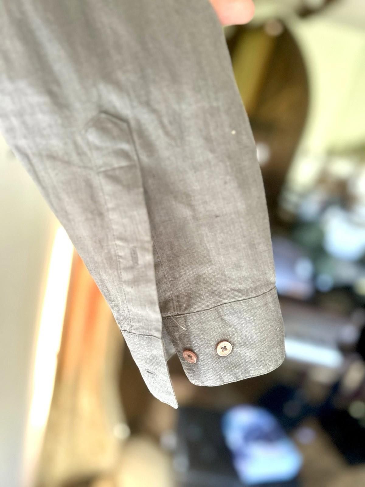 Officine Generale Officine Générale Lyocell Long-Sleeve Shirt Loose-Fit Denim Size US M / EU 48-50 / 2 - 9 Thumbnail
