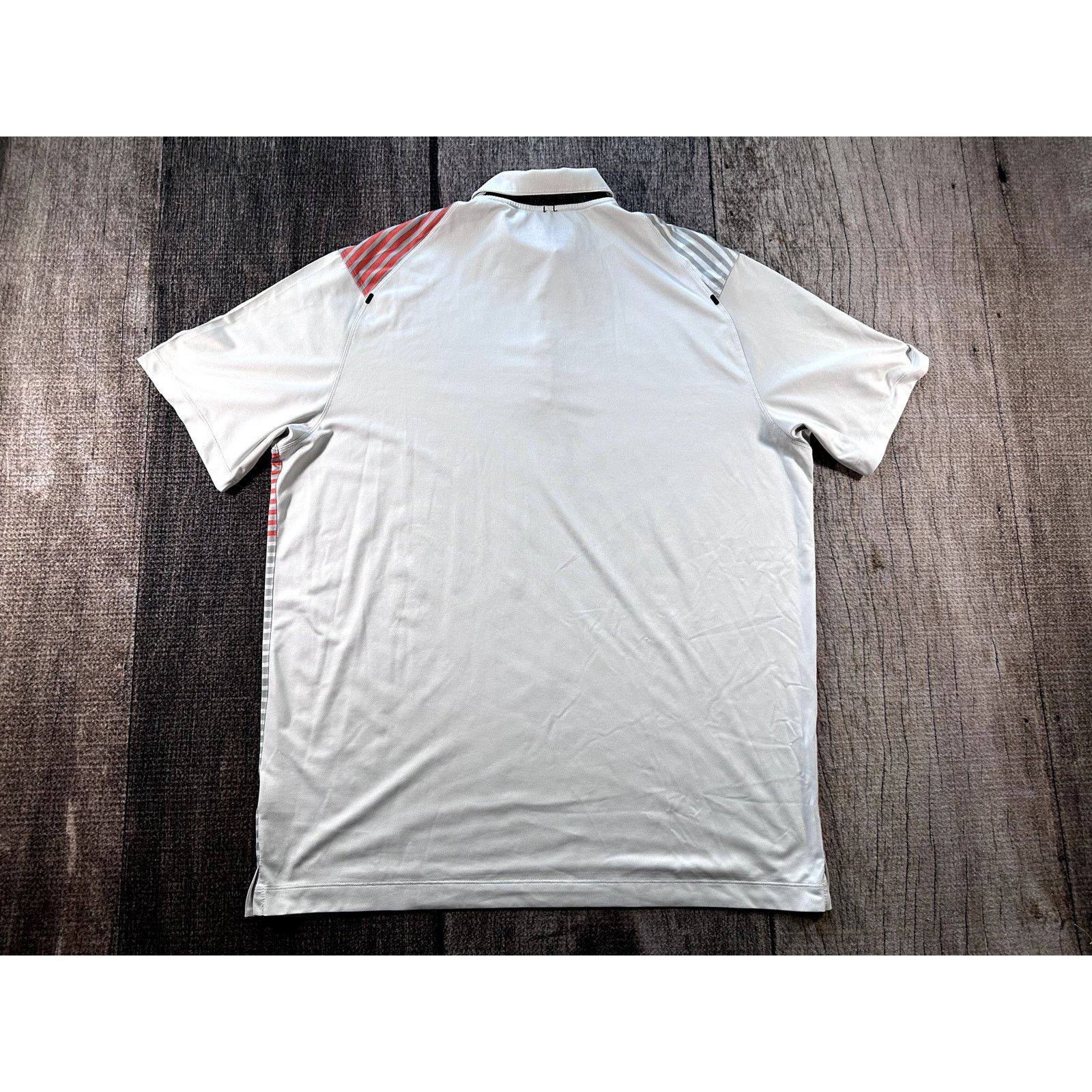 Nike Nike Golf Dri Fit Orange White Striped Polo Shirt XL Men's Size US XL / EU 56 / 4 - 4 Thumbnail