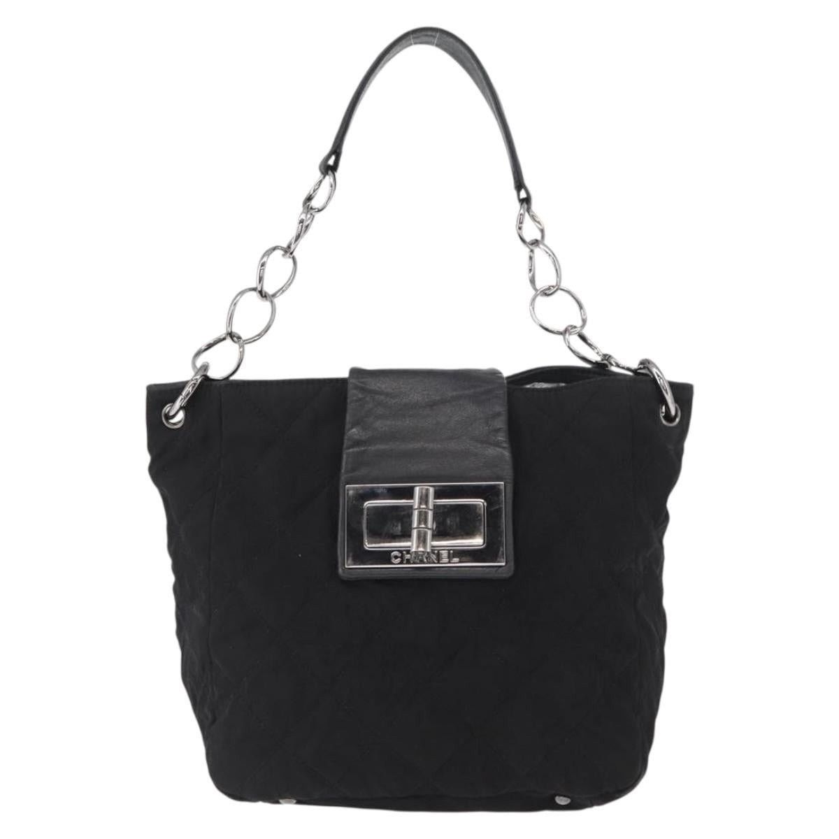 Chanel Chanel Nylon Chain Shoulder Bag Black Size ONE SIZE - 1 Thumbnail