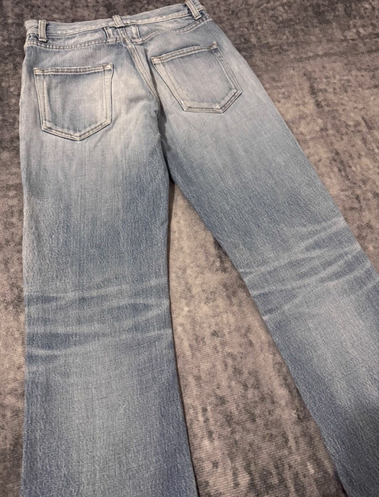 Saint Laurent Paris Saint Laurent 16FW Flared Frayed Hem Denim Jeans Size US 26 / EU 42 - 4 Thumbnail