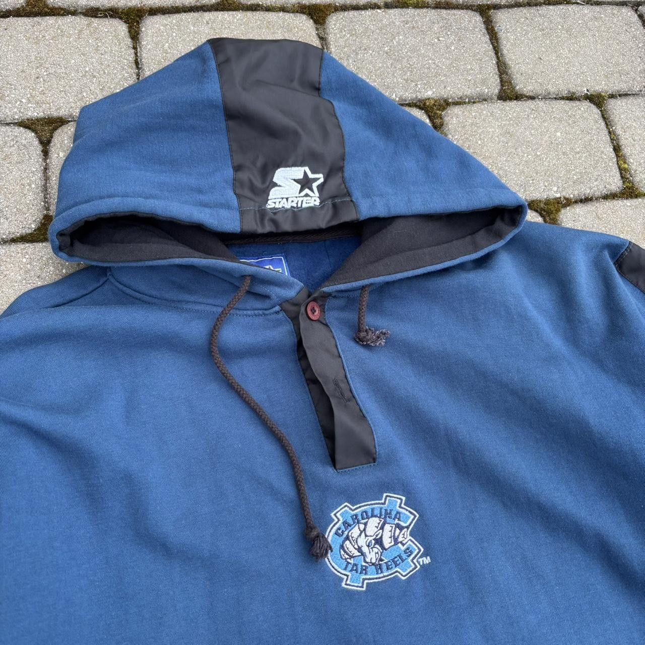 Japanese Brand × Starter × Vintage Vintage y2k 90s Starter North Carolina Tar Heels Hoodie Size US L / EU 52-54 / 3 - 3 Thumbnail