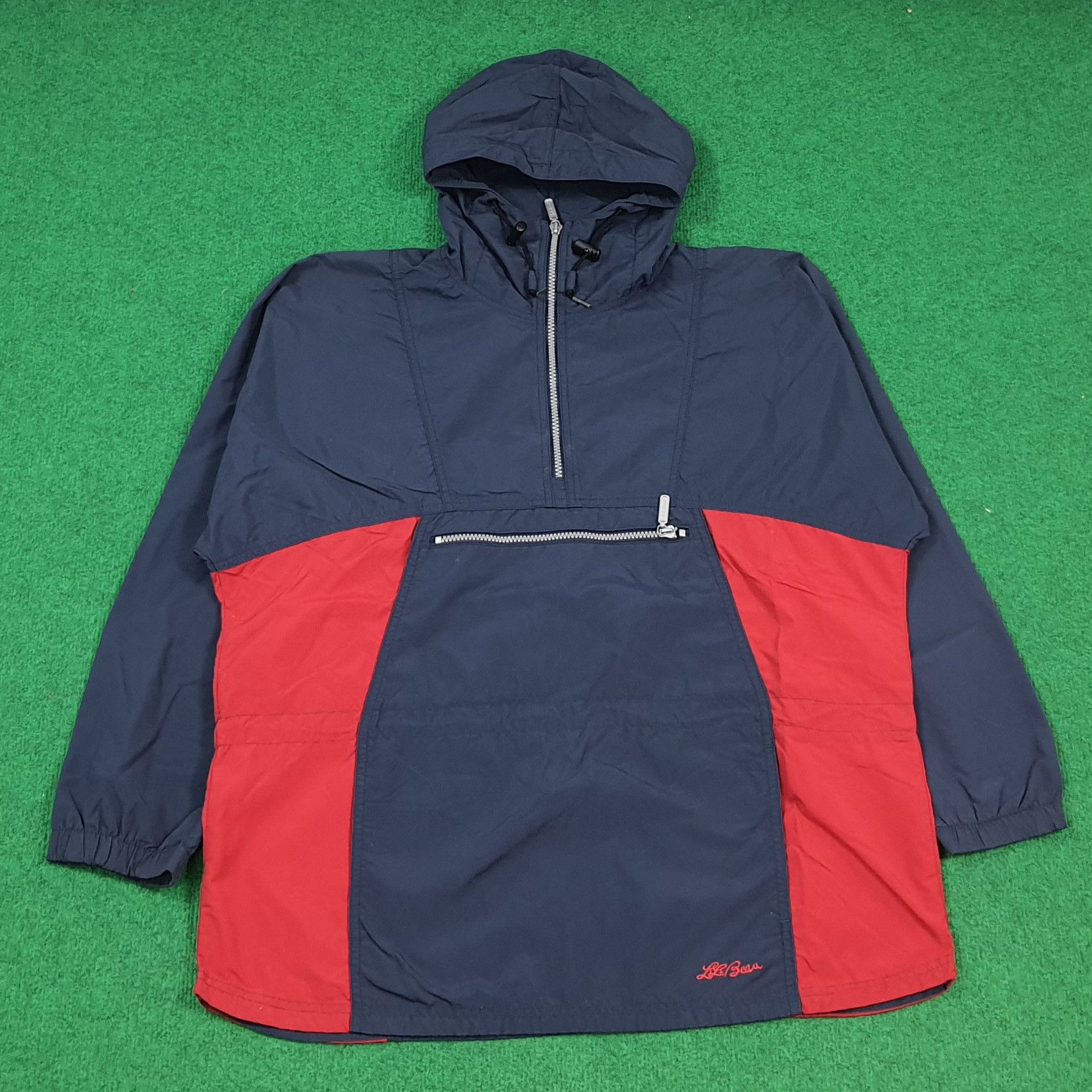 L.L. Bean Vintage L.L. Bean Hoodie Anorak Retro Windbreaker C295N7 Size US L / EU 52-54 / 3 - 1 Thumbnail
