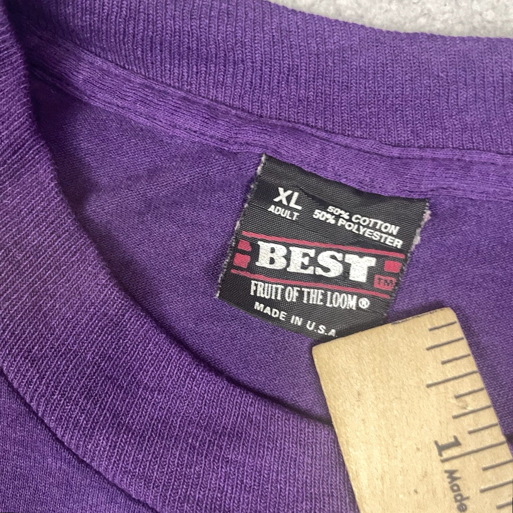 Fruit Of The Loom VINTAGE Disney T Shirt Mens XL Purple Mickey Mouse 90s Florida USA Daytona Grunge Retro Halloween Theme Disney, Mickey & Friends Logo Size US XL / EU 56 / 4 - 6 Thumbnail