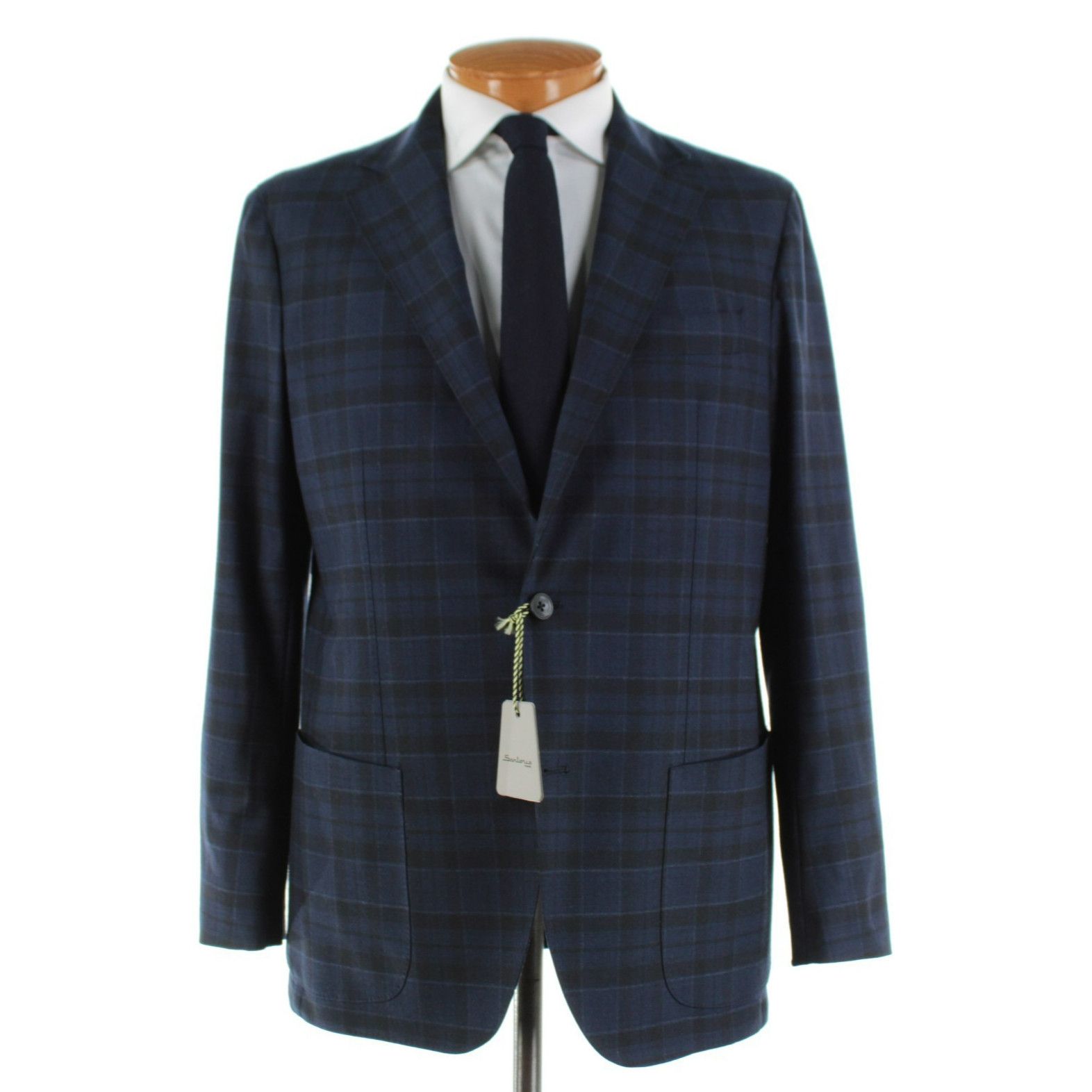 SARTORIO Sartorio Sport Coat Size 46 Regular US in Blue Size 46R - 1 Thumbnail