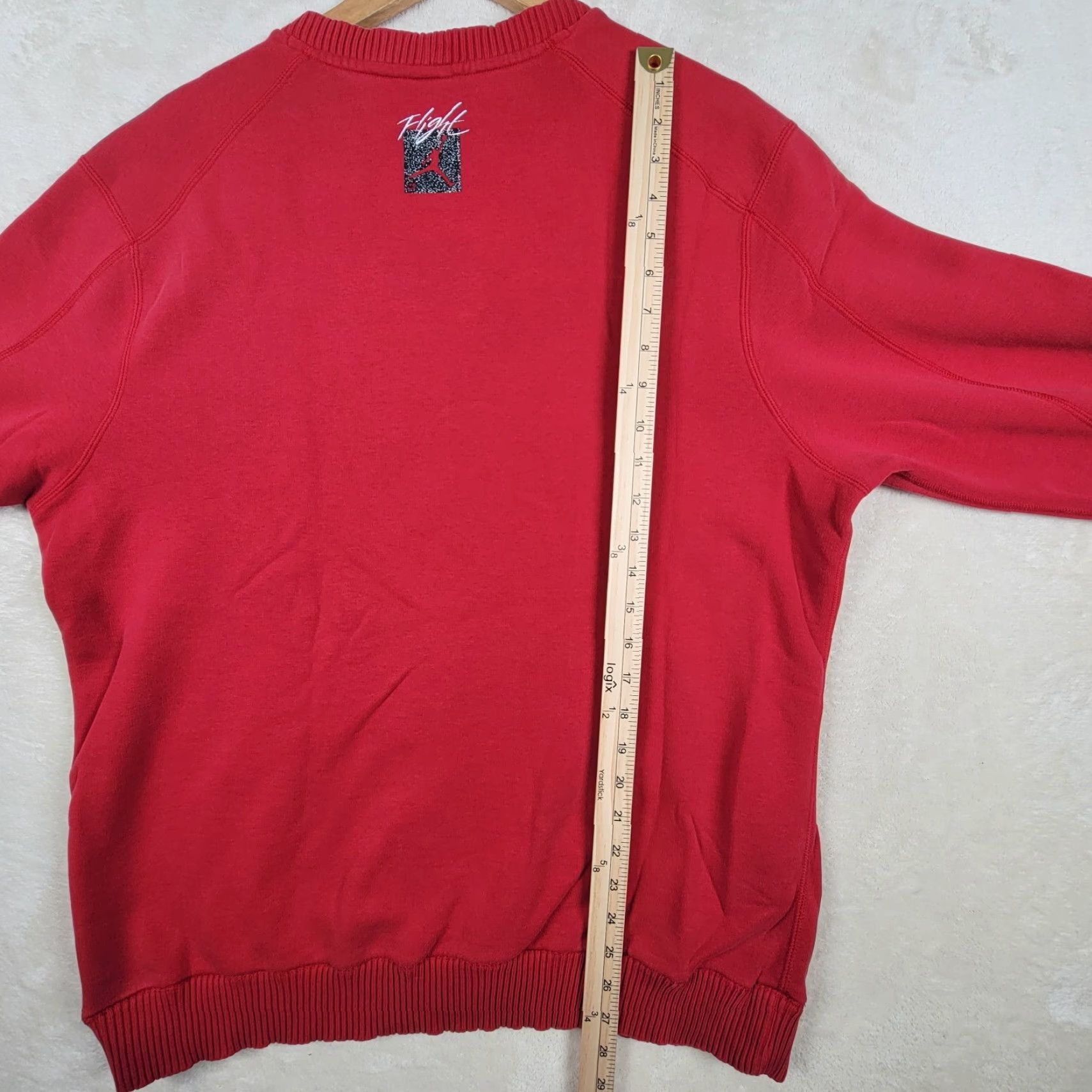 Nike NIKE AIR MICHAEL JORDAN FLIGHT SWEATSHIRT XL Red/Black Pullover Men’s Size US XL / EU 56 / 4 - 7 Thumbnail