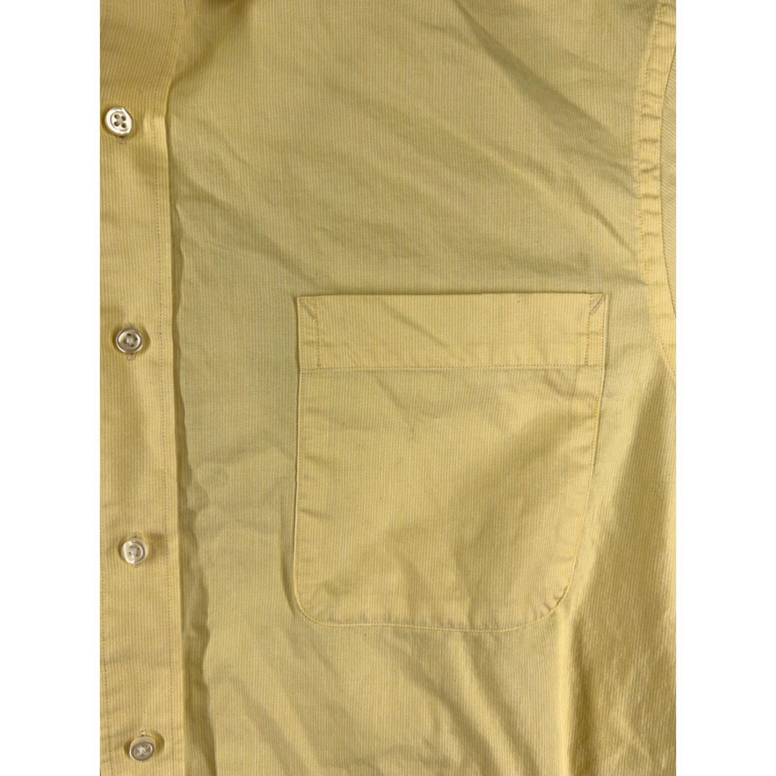 Tommy Hilfiger Tommy Hilfiger Shirt Men 16 Yellow 32-33 Button Regular Fit Pocket Long Sleeve Size US L / EU 52-54 / 3 - 6 Thumbnail