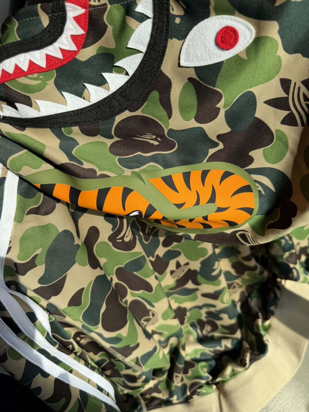 Adidas × Bape KF4916 Men’s XL adidas X BAPE® SS26 SHARK TRACK HOODIE Size US XL / EU 56 / 4 - 10 Thumbnail