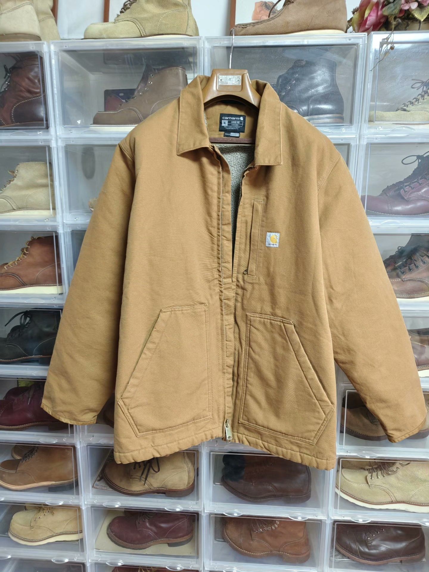 Carhartt Carhartt Washed Duck Sherpa-Lined Coat Size US XL / EU 56 / 4 - 1 Thumbnail
