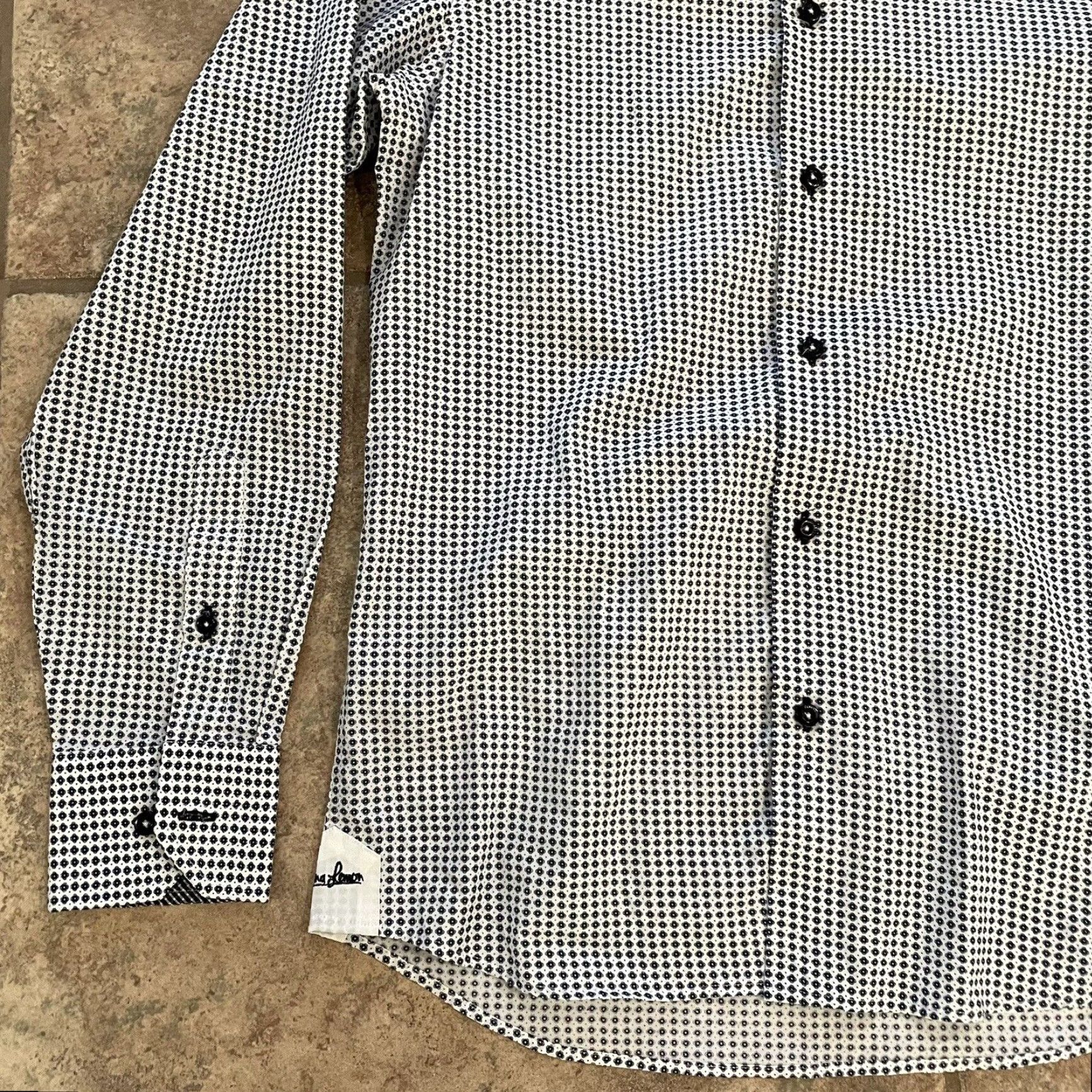 Vintage Lemon Banana Button-down Long Sleeve Dress Shirt Mens Size S Yellow Size 36R - 3 Thumbnail