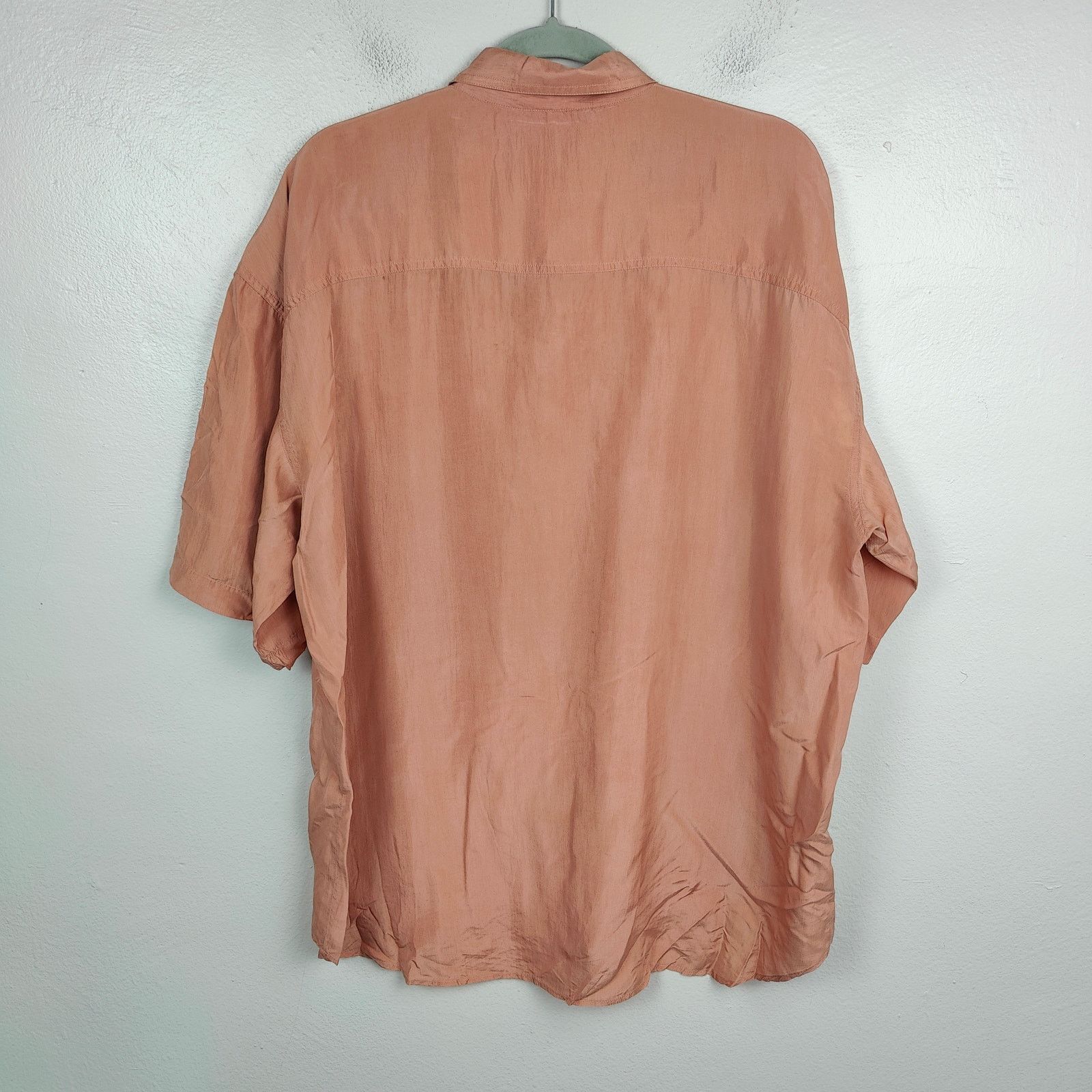 Other Vintage Protest Button Up Shirt Mens Medium Salmon Pink Size US M / EU 48-50 / 2 - 4 Thumbnail