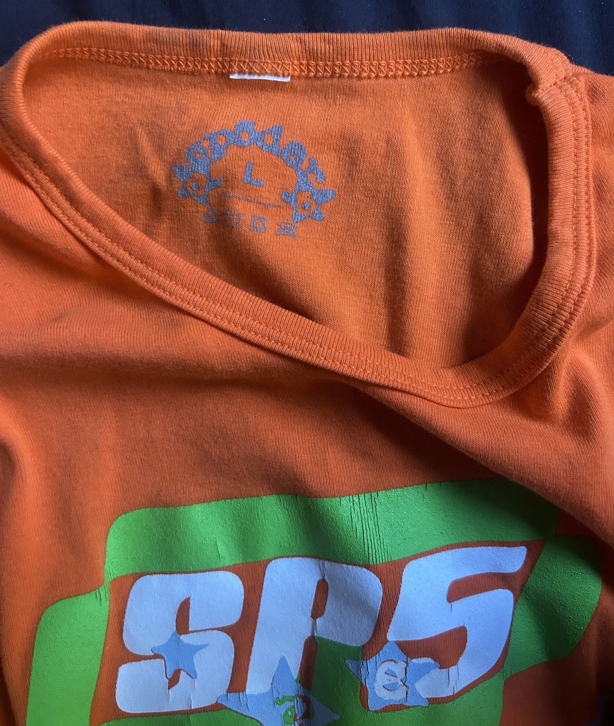 Sp5der Sp5der SP5 Baby Tee Orange - FW23 Size L / US 10 / IT 46 - 4 Thumbnail
