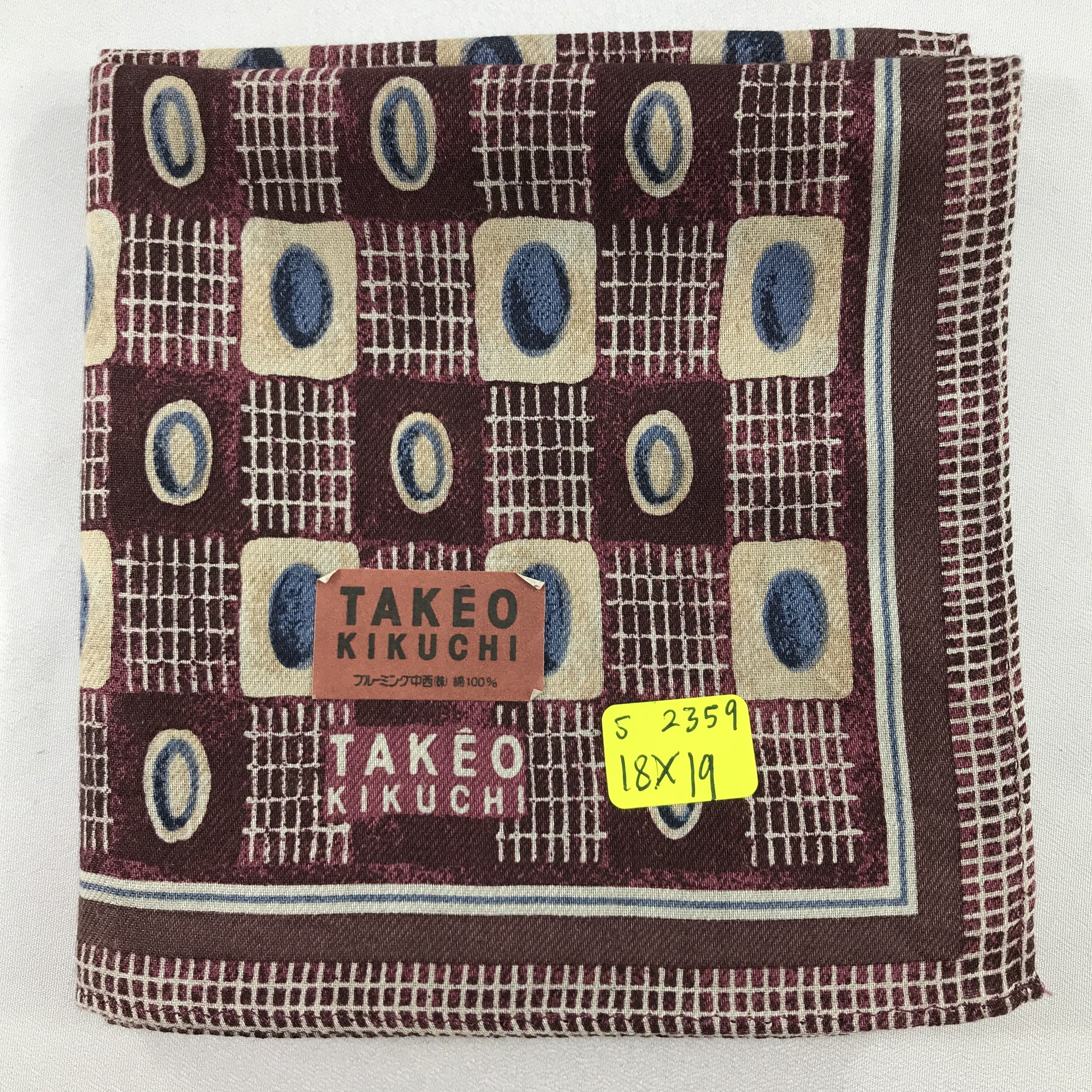 Takeo Kikuchi × Vintage Takeo Kikuchi Bandana / Handkerchief / Neckerchief - S2359 Size ONE SIZE - 5 Thumbnail