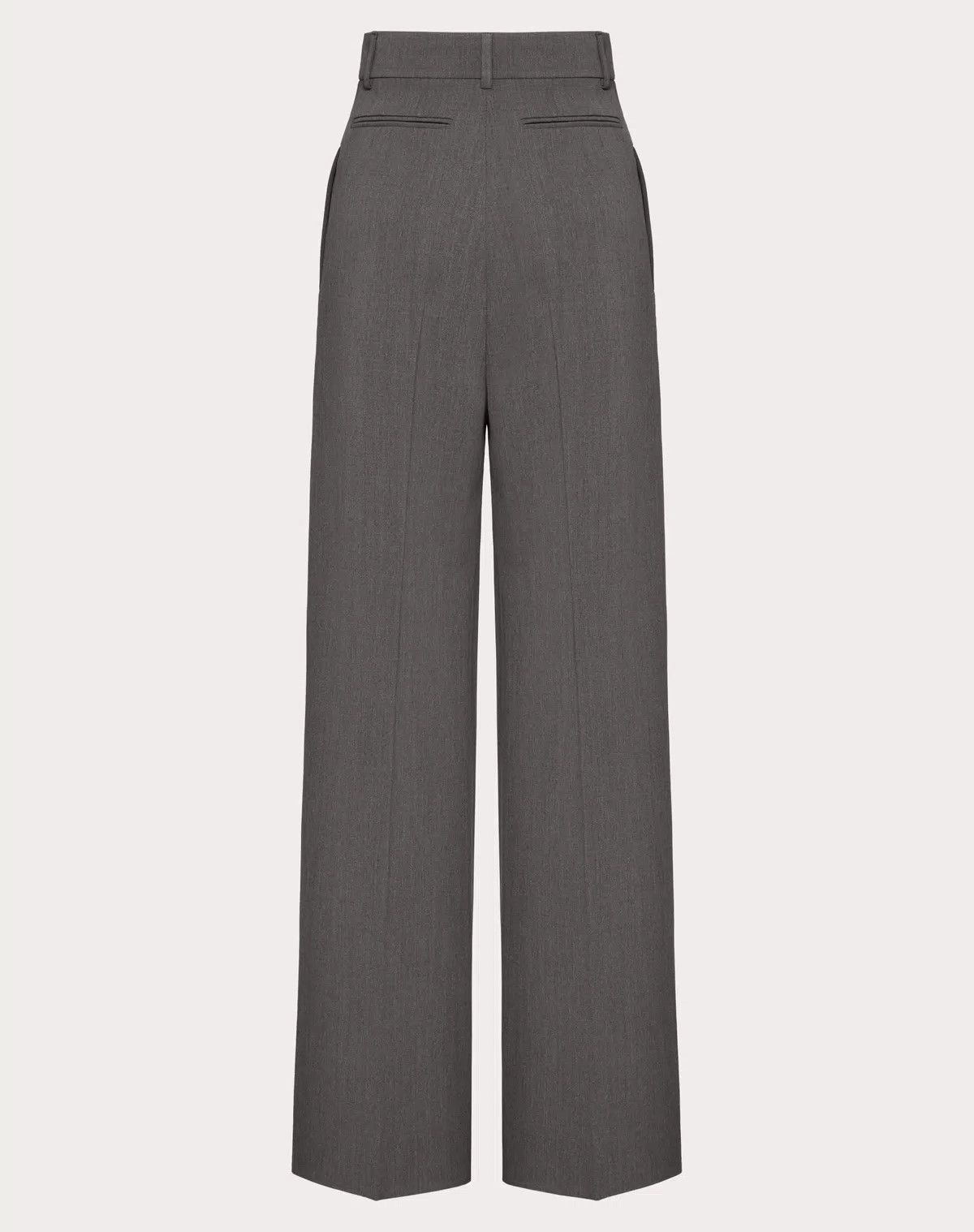 Valentino o1s1wg110426 Active Gabardine Trousers in Grey Size 26" / US 2 / IT 38 - 3 Thumbnail