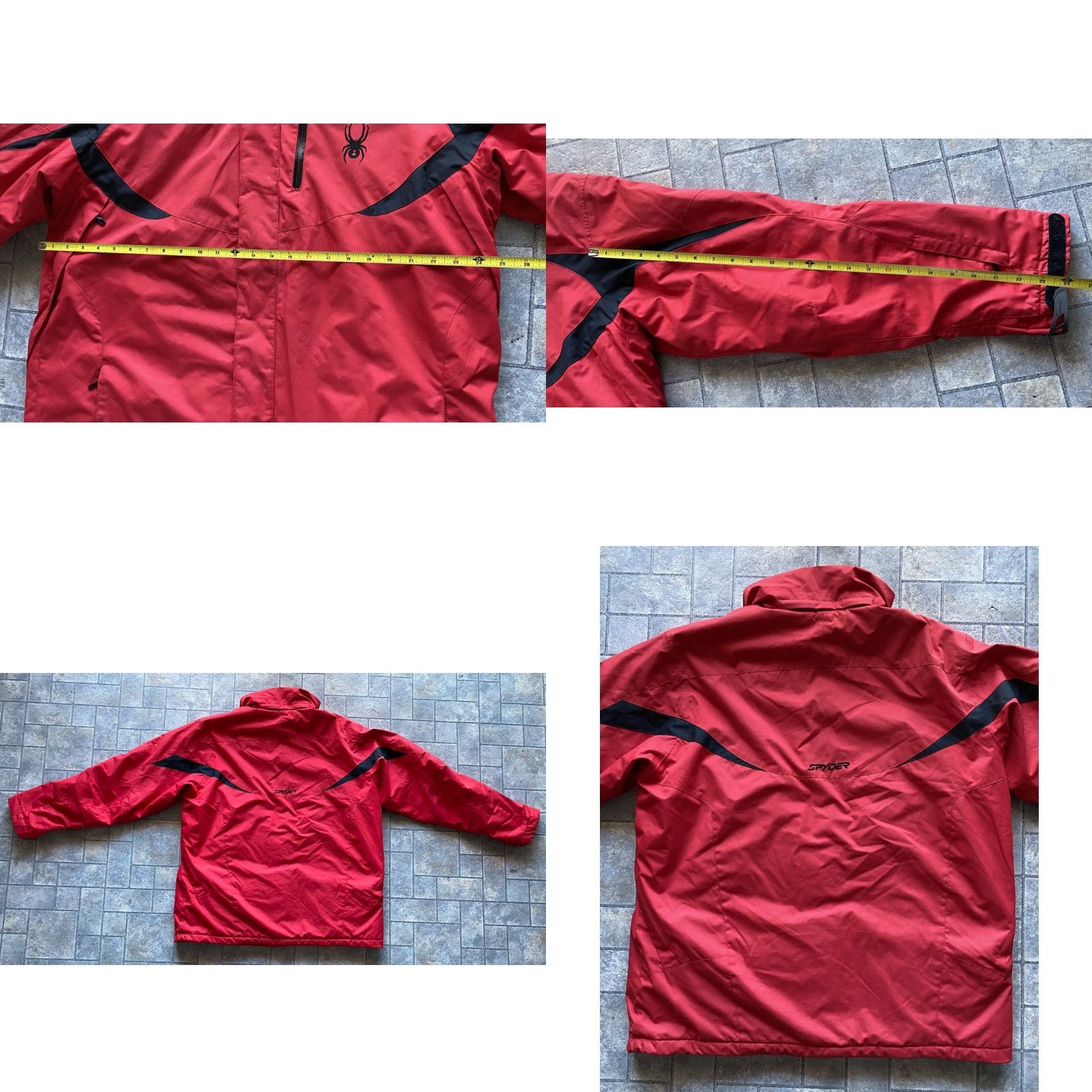 Spyder Spyder Jacket Coat Men XL Red Polyester Thinsulate Jacket Coat for Men Size US XL / EU 56 / 4 - 10 Thumbnail