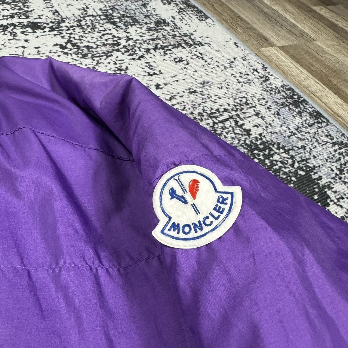Designer × Moncler × Vintage Vintage Moncler Puffer Jacket purple XL Size US XL / EU 56 / 4 - 4 Thumbnail