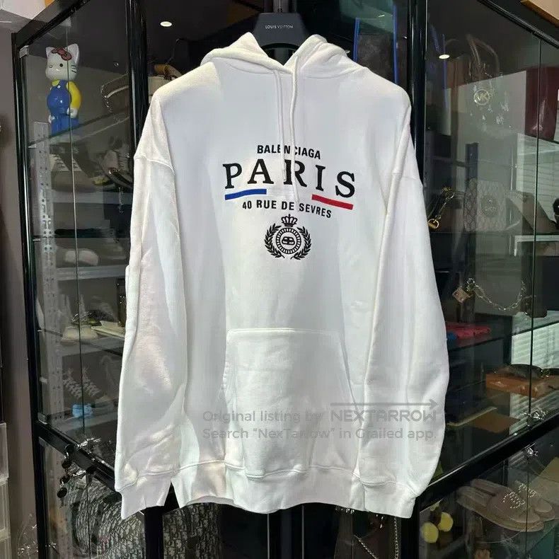 Balenciaga Balenciaga Crown Wheat White Sweater Size US XS / EU 42 / 0 - 1 Thumbnail