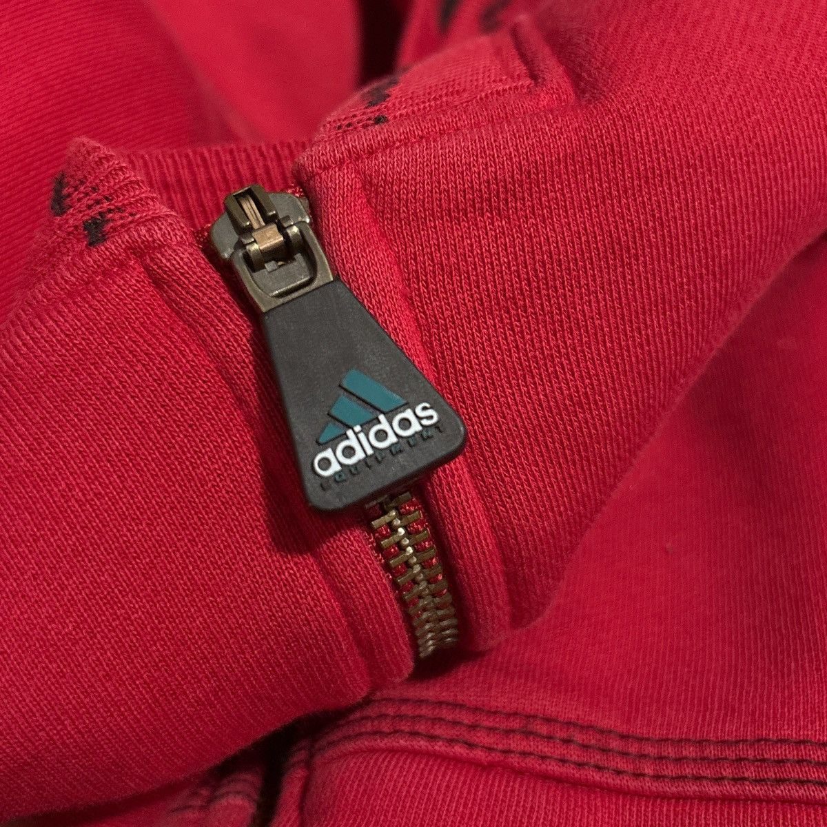 Adidas Vintage Red Adidas Sportswear Crew Zip Jacket Size US M / EU 48-50 / 2 - 7 Thumbnail