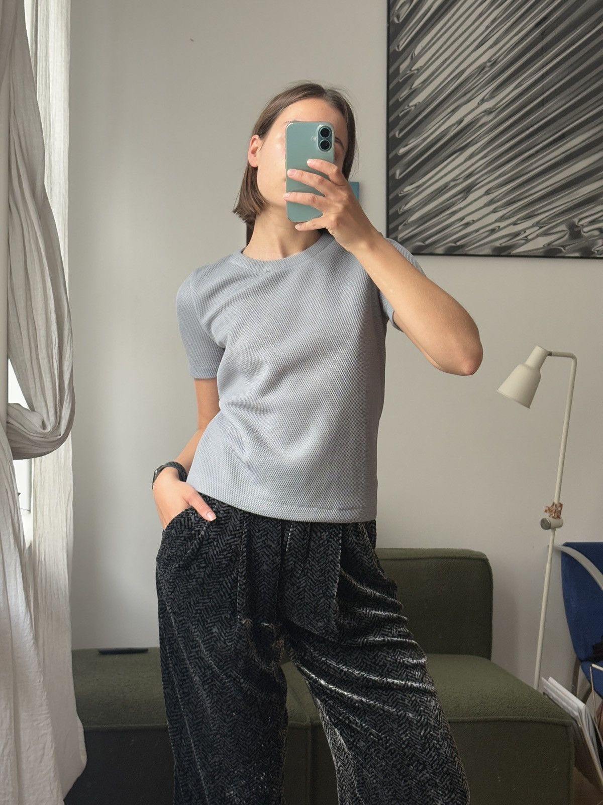 Miu Miu Prada mesh SS1999 tee Size M / US 6-8 / IT 42-44 - 2 Thumbnail