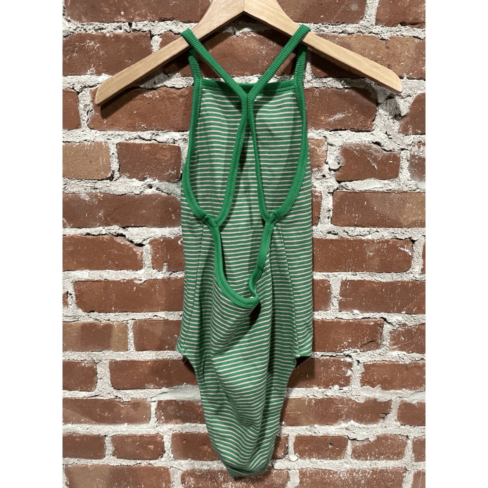 Zara Zara Green Pink Bodysuit Large Sleeveless Womens Size S / US 4 / IT 40 - 2 Thumbnail