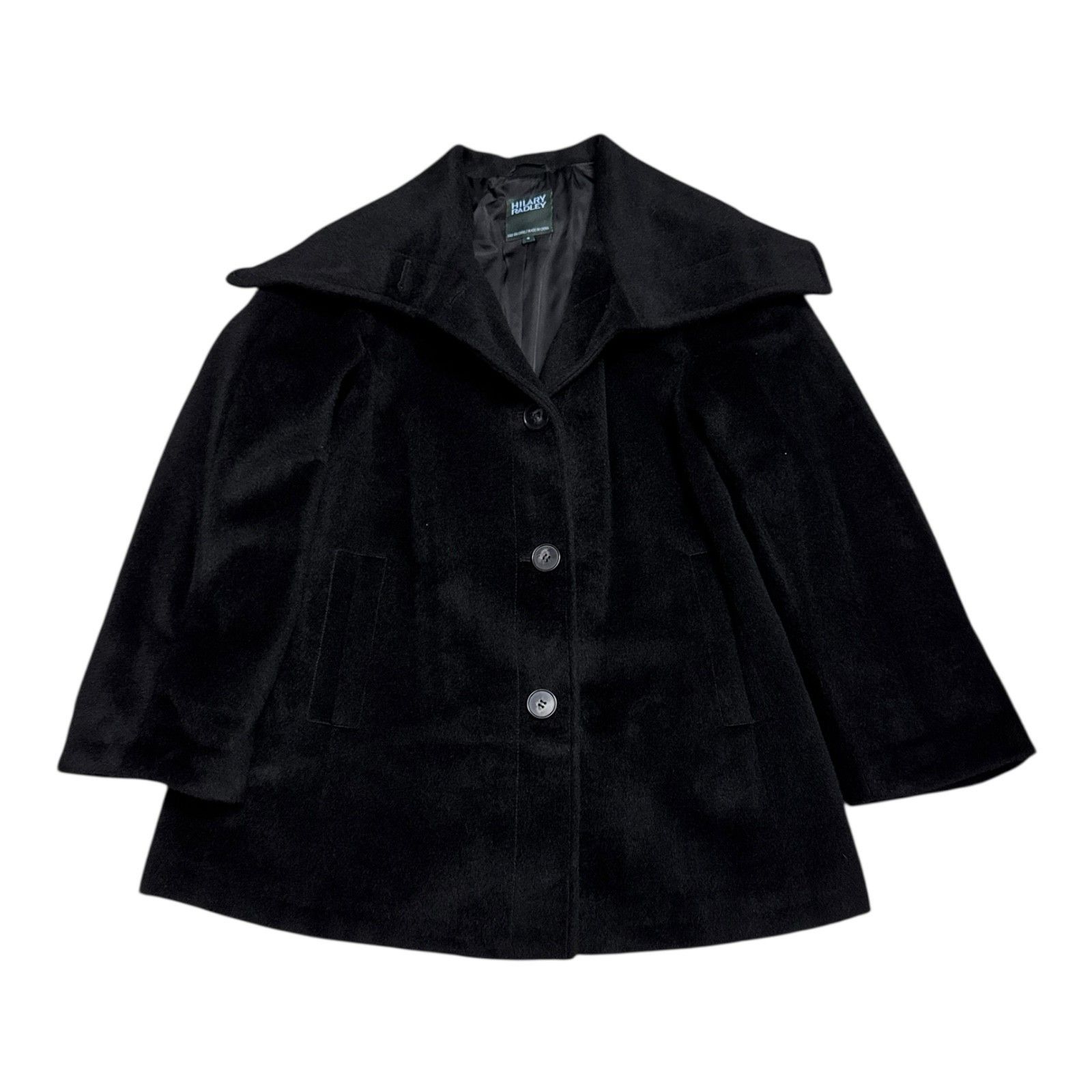 Other HILARY RADLEY Mohair Wool Casual Winter Pea Coat Jacket 4 Size S / US 4 / IT 40 - 1 Thumbnail