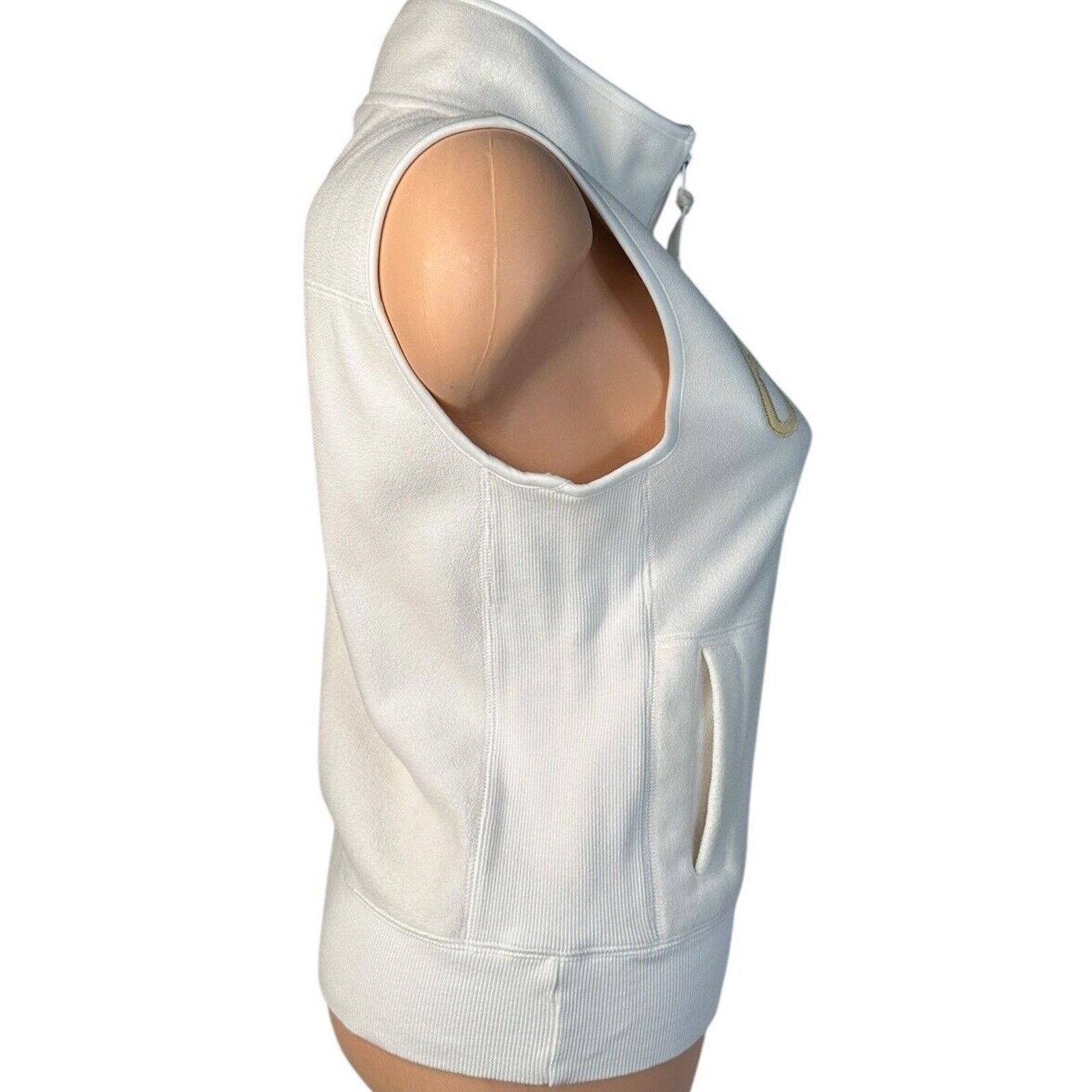 New Era Pittsburgh Penguins Womens White Zip Warm Fleece Vest Size M Size M / US 6-8 / IT 42-44 - 6 Thumbnail