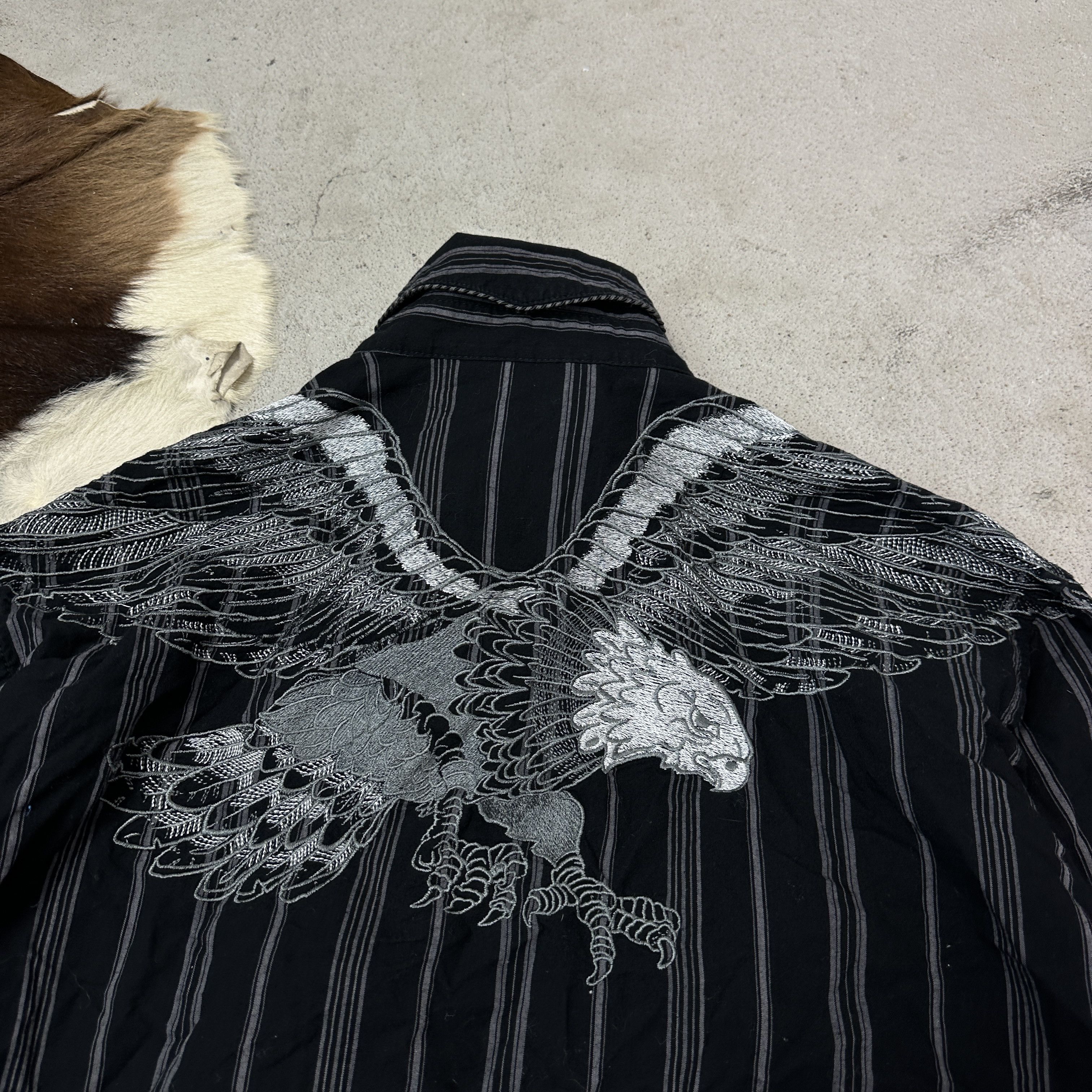 Vintage Vintage Striped Western Snap Buttons Cowboy Styled Shirt Y2K Size US XL / EU 56 / 4 - 6 Thumbnail