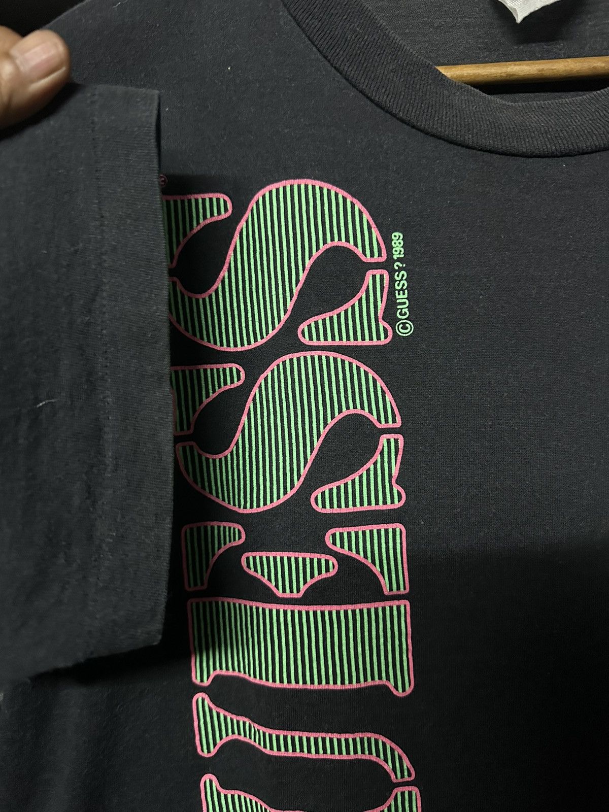 Guess × Vintage Vintage 80s Guess Sun Faded Tee Size US L / EU 52-54 / 3 - 6 Thumbnail