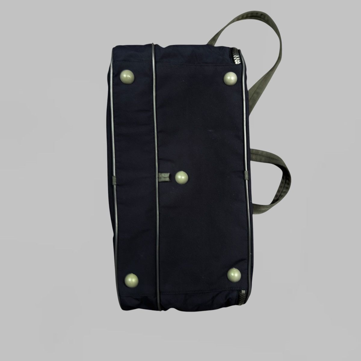 Prada PRADA NAVY TRAVEL / GYM BAG WITH RED TAB VINTAGE Size ONE SIZE - 5 Thumbnail
