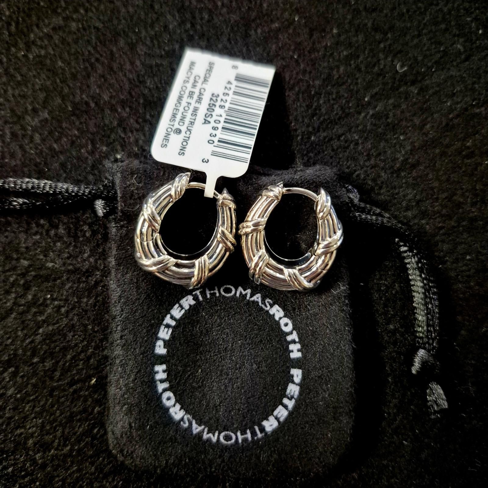 Other Peter Thomas Roth Huggie Hoop Earrings in Sterling Silver Size ONE SIZE - 2 Thumbnail