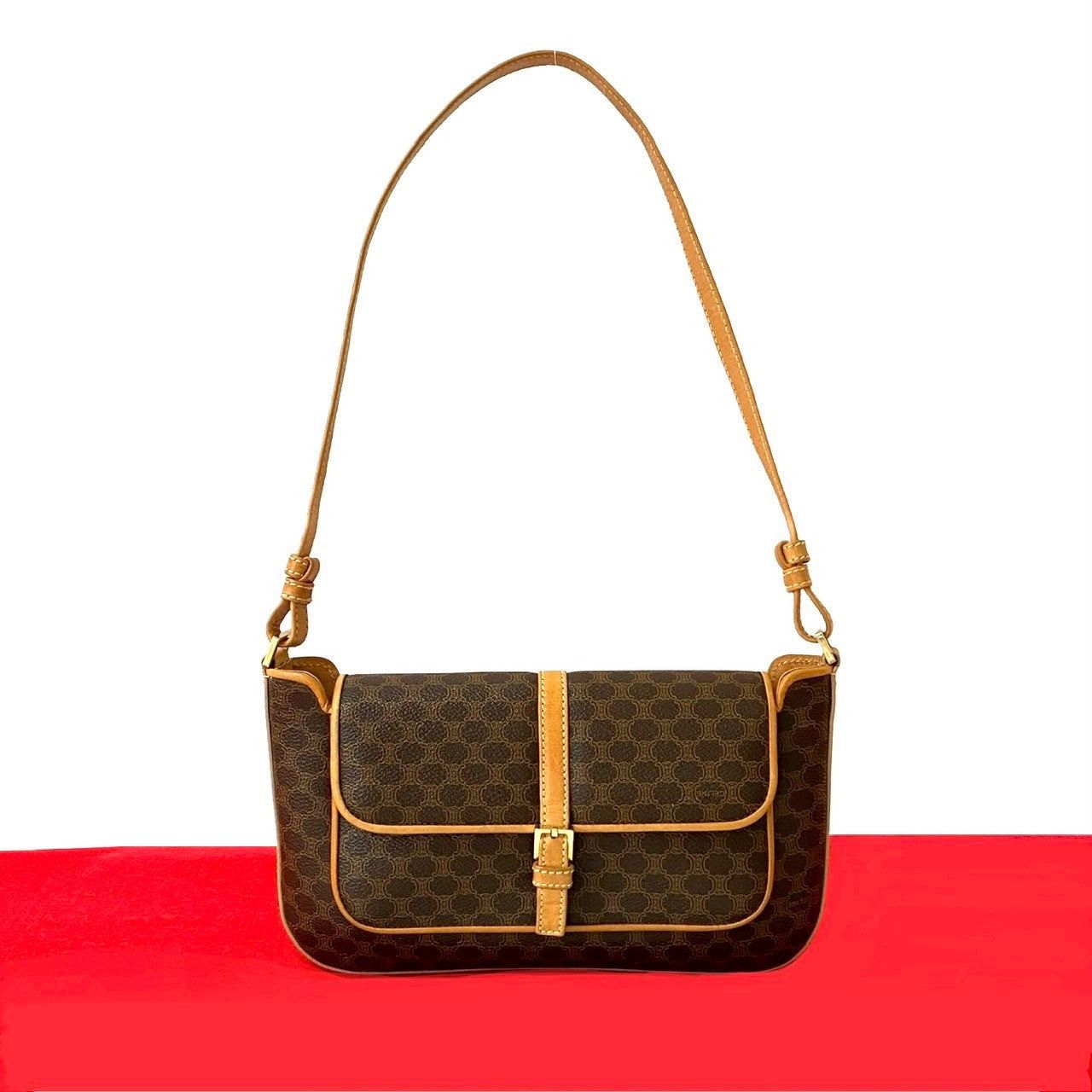 Celine Celine Shoulder Bag Brown Leather Size ONE SIZE - 1 Thumbnail
