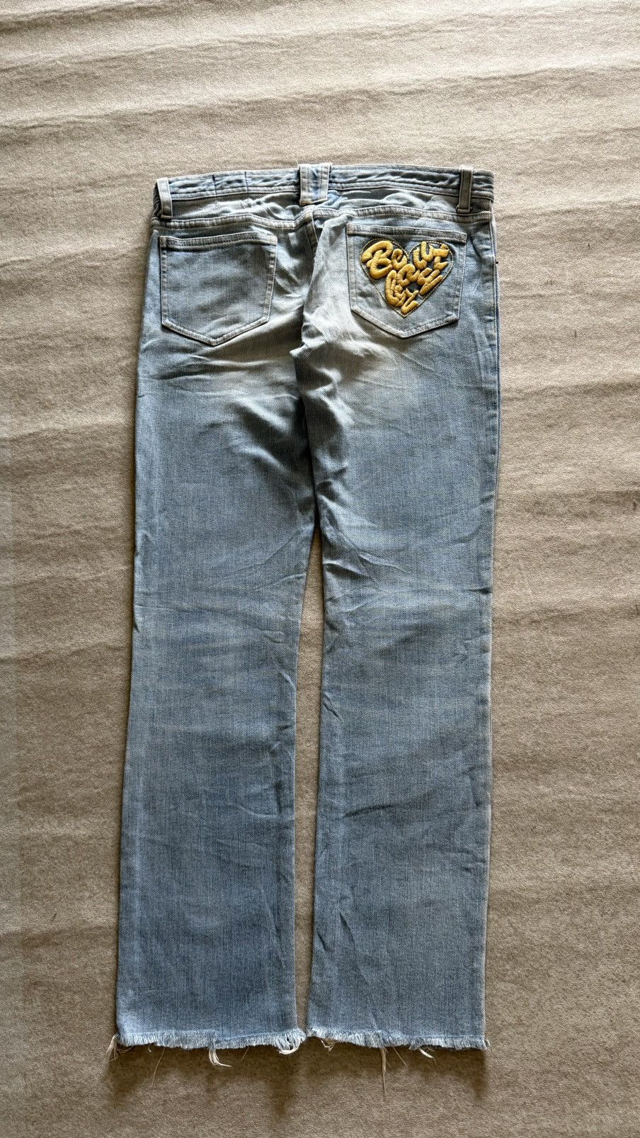 KEITAMARUYAMA Keita Maruyama Beauty Bar Denim Heart Embroidery Size 30" / US 8 / IT 44 - 4 Thumbnail