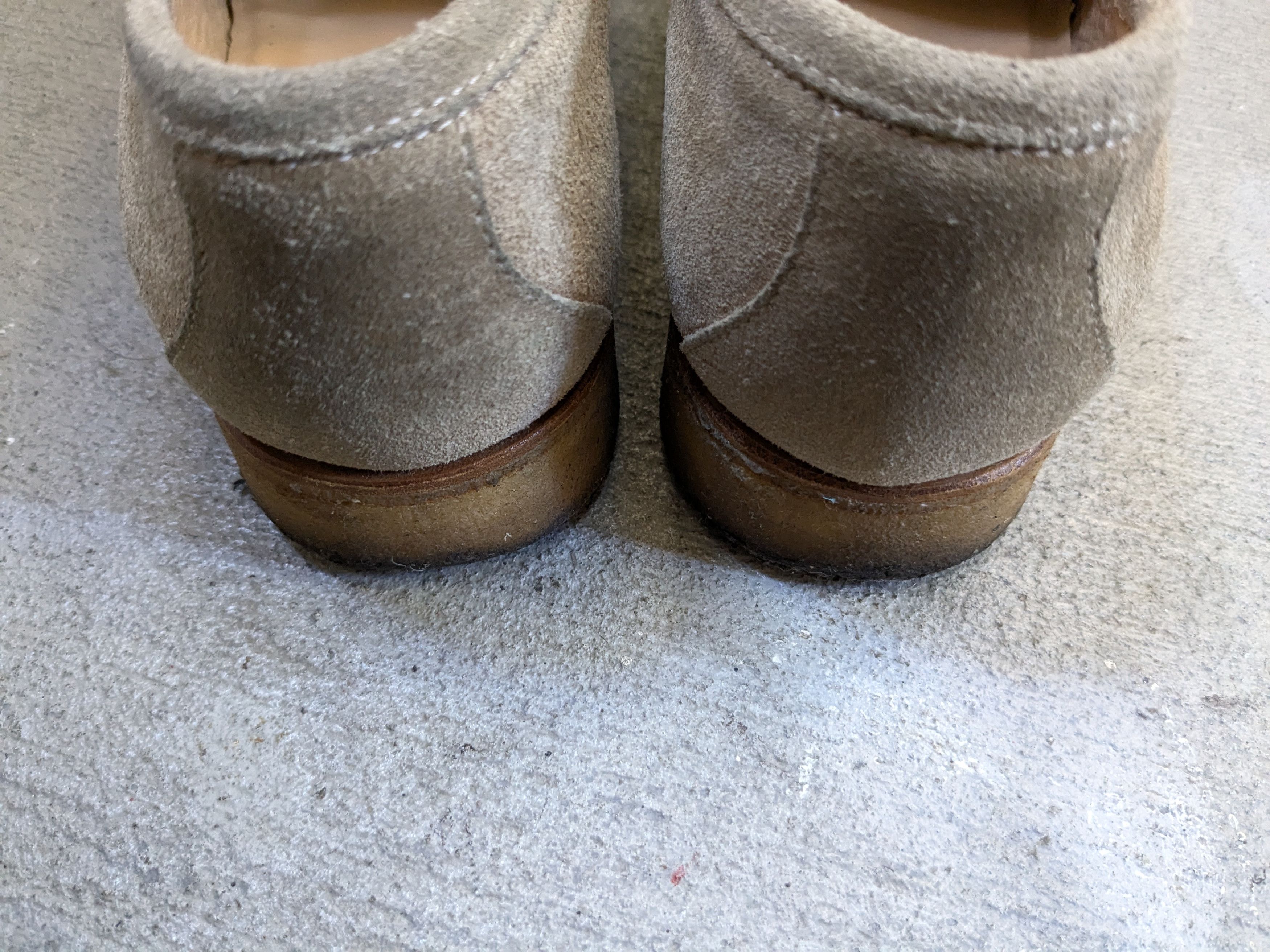 Gucci Women Gucci Horsebit Loafers Beige Suede 10 B Leather Crepe Size US 10 / IT 40 - 14 Thumbnail