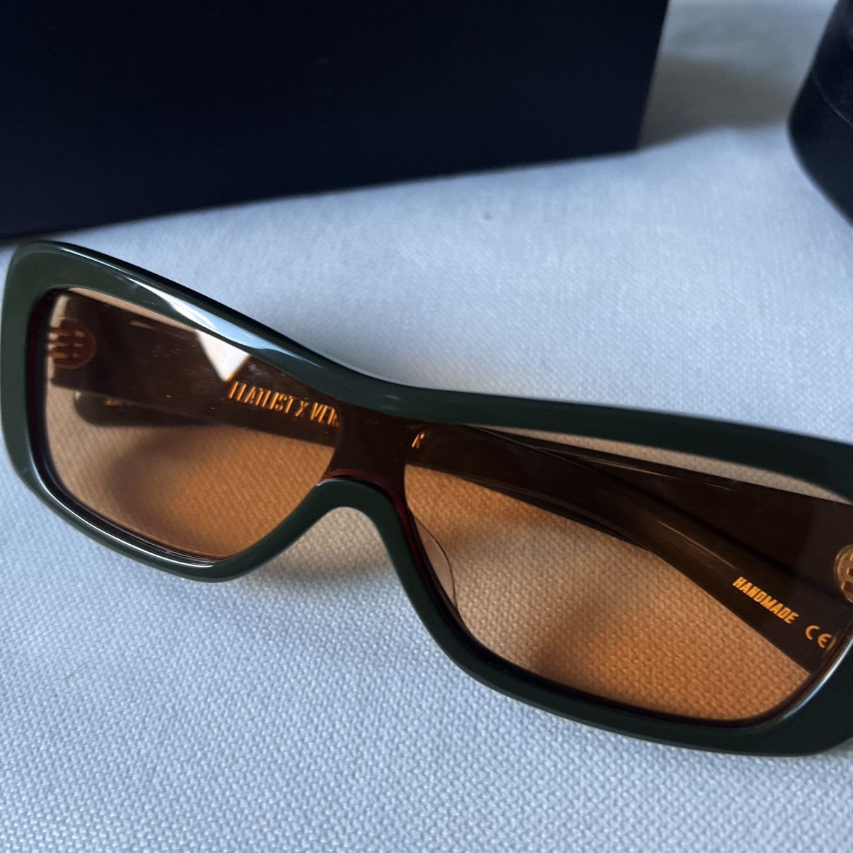 FLATLIST Eyewear Veneda Carter x Flatlist Green Disco Sunglasses Size ONE SIZE - 4 Thumbnail