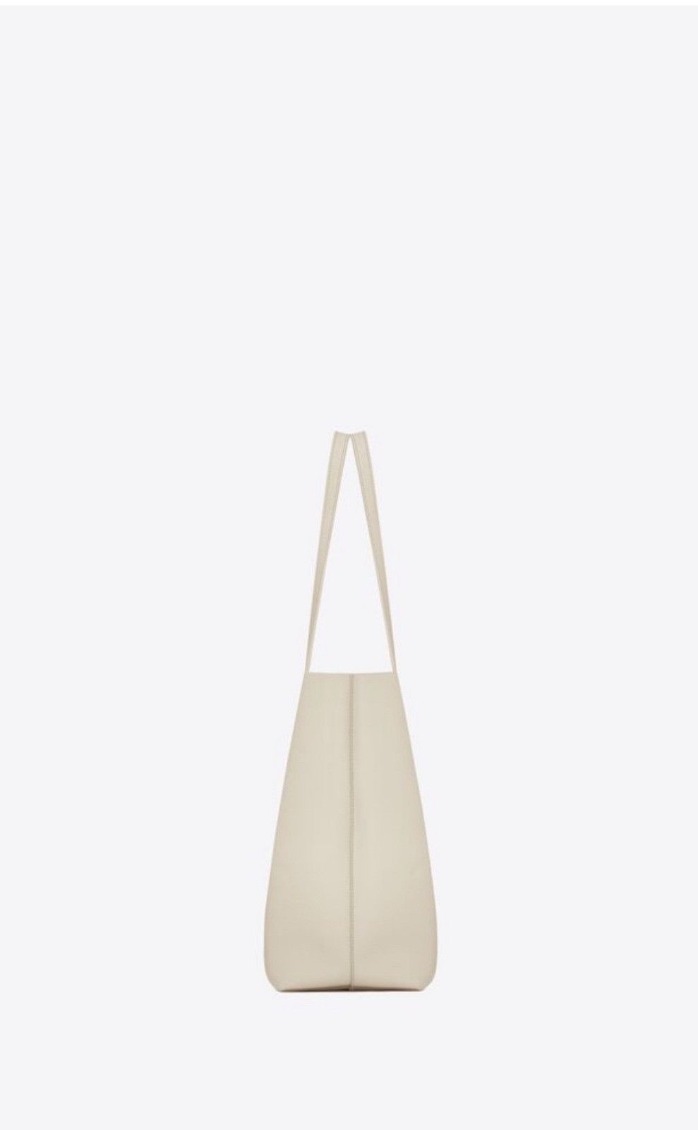 o1b1hav110724 Size: OS / Shopping Leather Tote Bag in Ivory