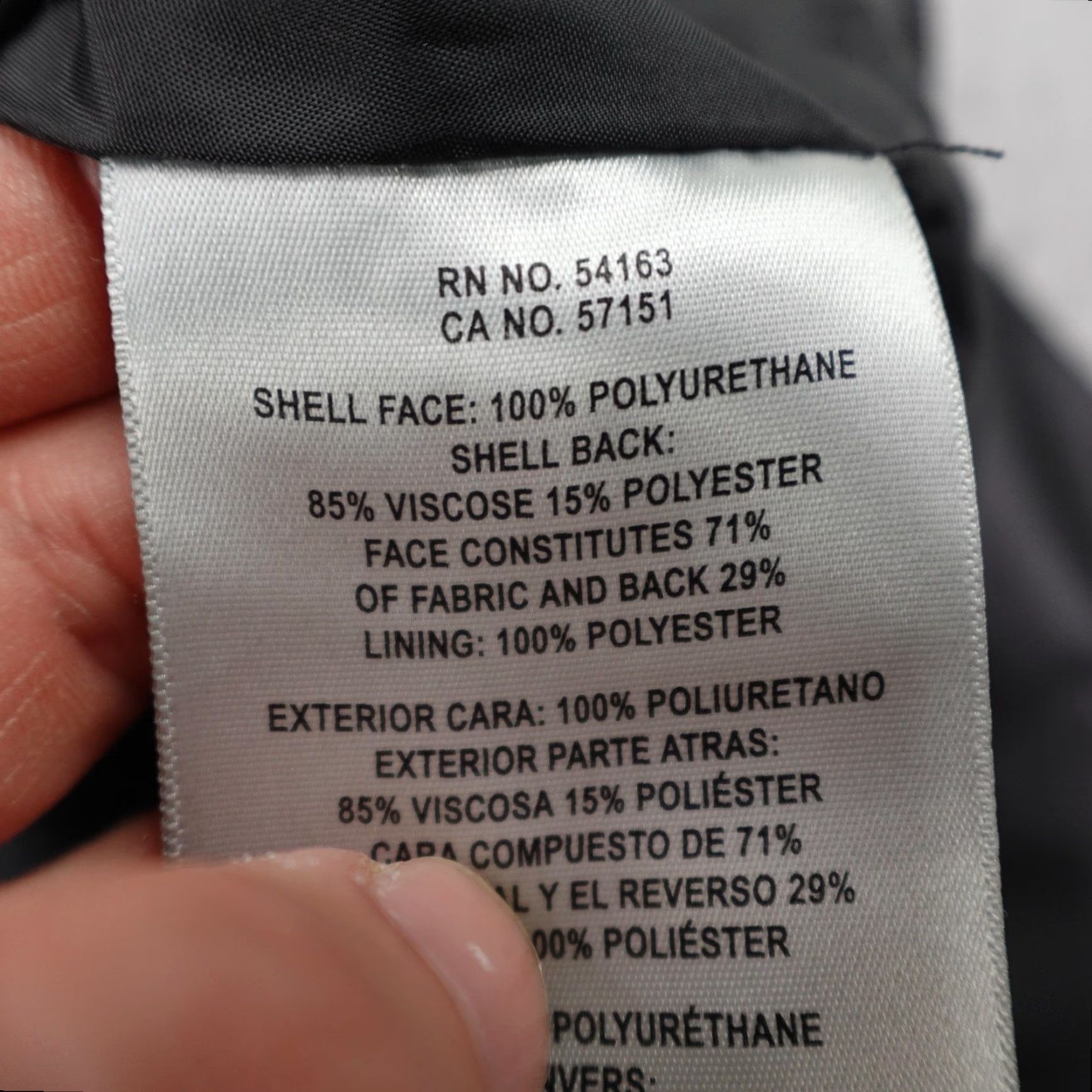 Levi's Levis Jacket Womens Large Black Faux Vegan Leather Moto Biker Asymmetrical Coat Jacket/Coat Length Short Zipper Pockets Lined Collared Full Zip Size L / US 10 / IT 46 - 5 Thumbnail