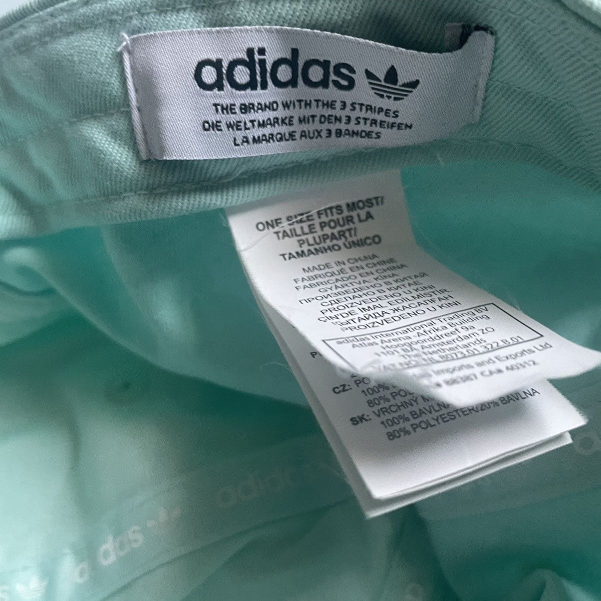 Adidas Adidas Originals Trefoil Logo Adjustable Cap in Green Size ONE SIZE - 3 Thumbnail