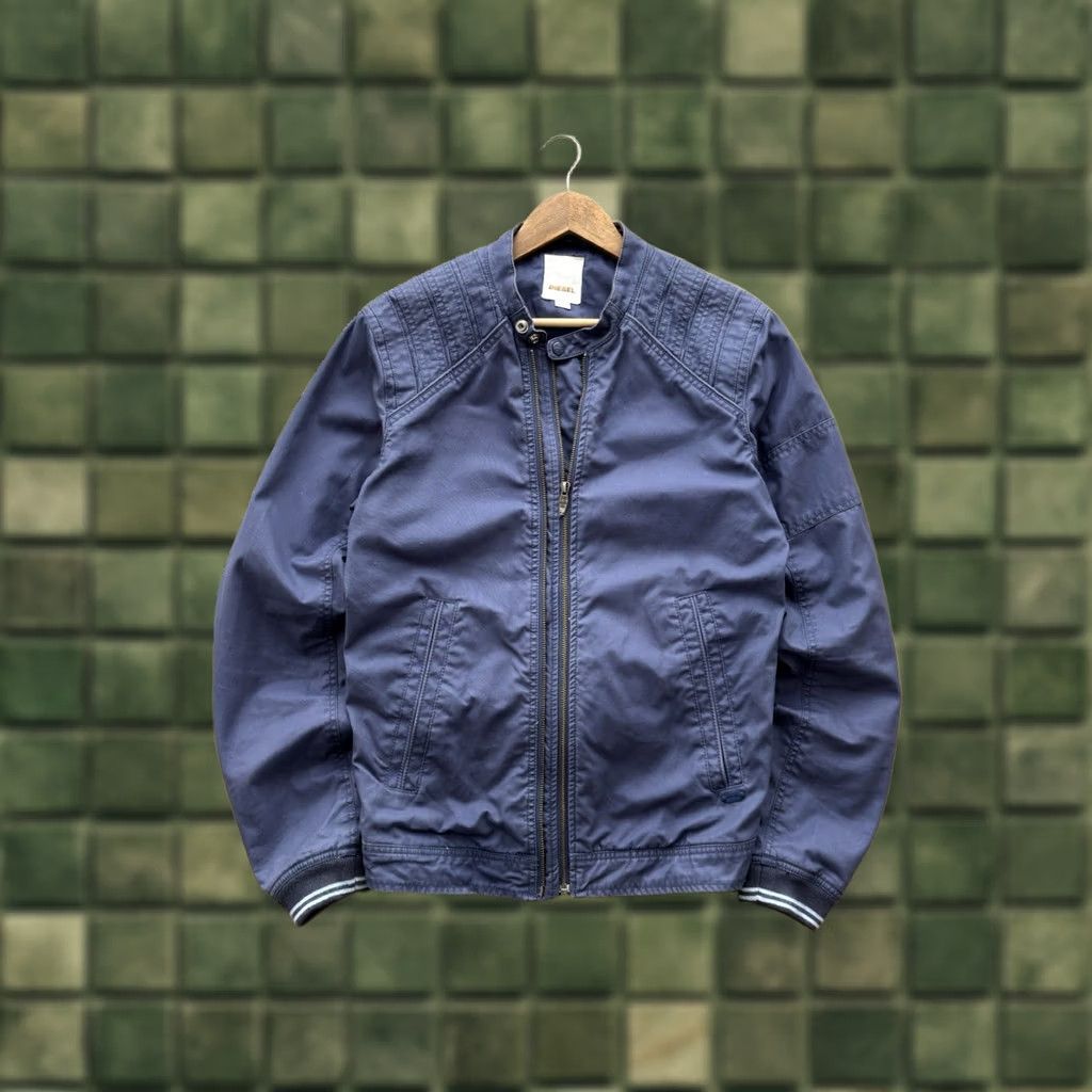 Diesel DIESEL VINTAGE BIKER JACKET Denim Blue Cotton Size M Men Classic 80s 90s Retro Streetwear Size US M / EU 48-50 / 2 - 1 Thumbnail