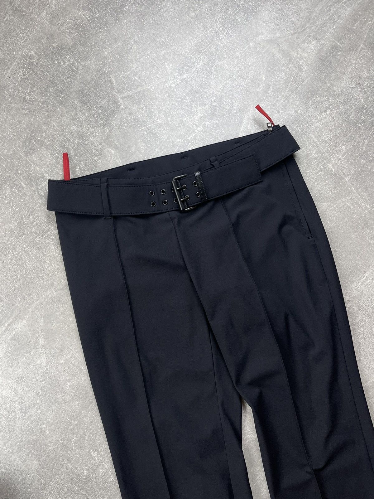 Prada Prada Linea Rossa Tech Archive Flared Pants Nylon Belted Size 30" / US 8 / IT 44 - 5 Thumbnail