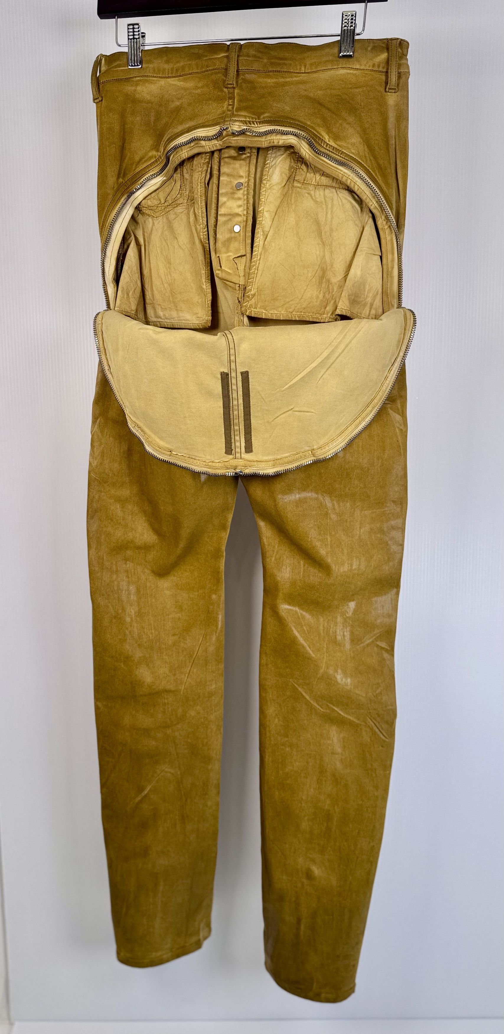 Rick Owens Drkshdw Rick Owens DRKSHDW Bolan Banana Pants in Ochre Colorway Size US 31 - 8 Thumbnail